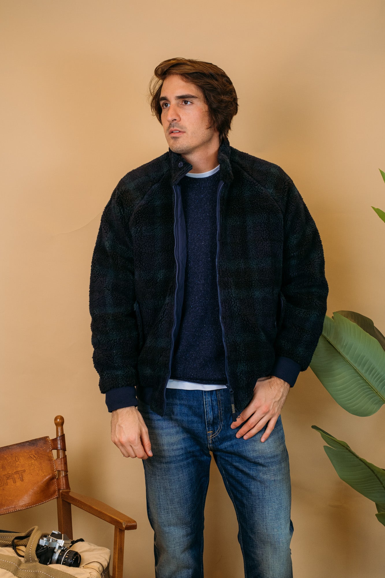 Curly Fleece G9 BRFEL0034UT27331423 BLACKWATCH Baracuta 
