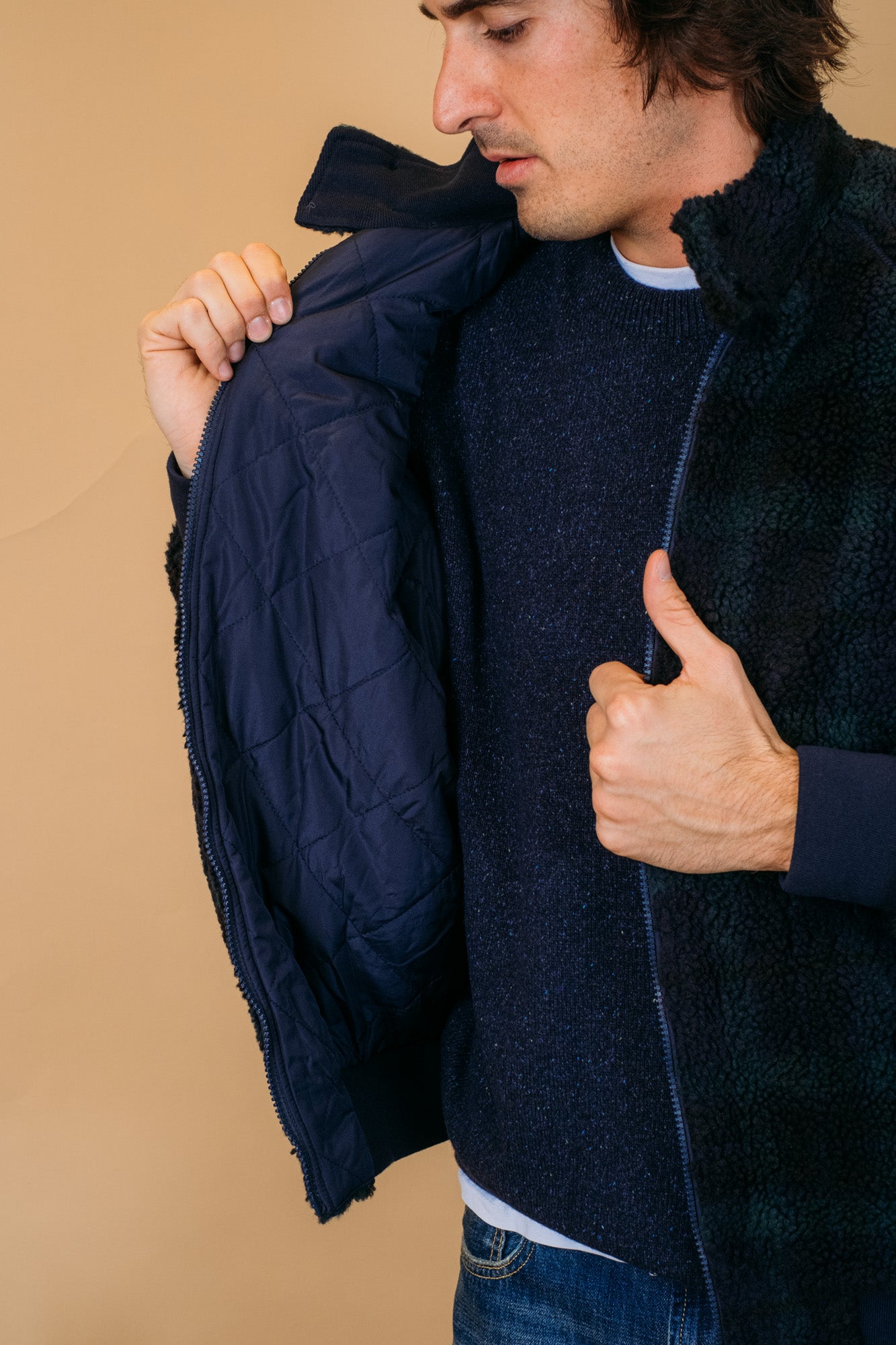 Curly Fleece G9 BRFEL0034UT27331423 BLACKWATCH Baracuta 