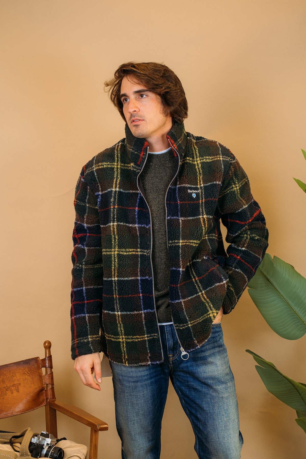 Tartan Fleece Zip MFL0187 TN11 Barbour 