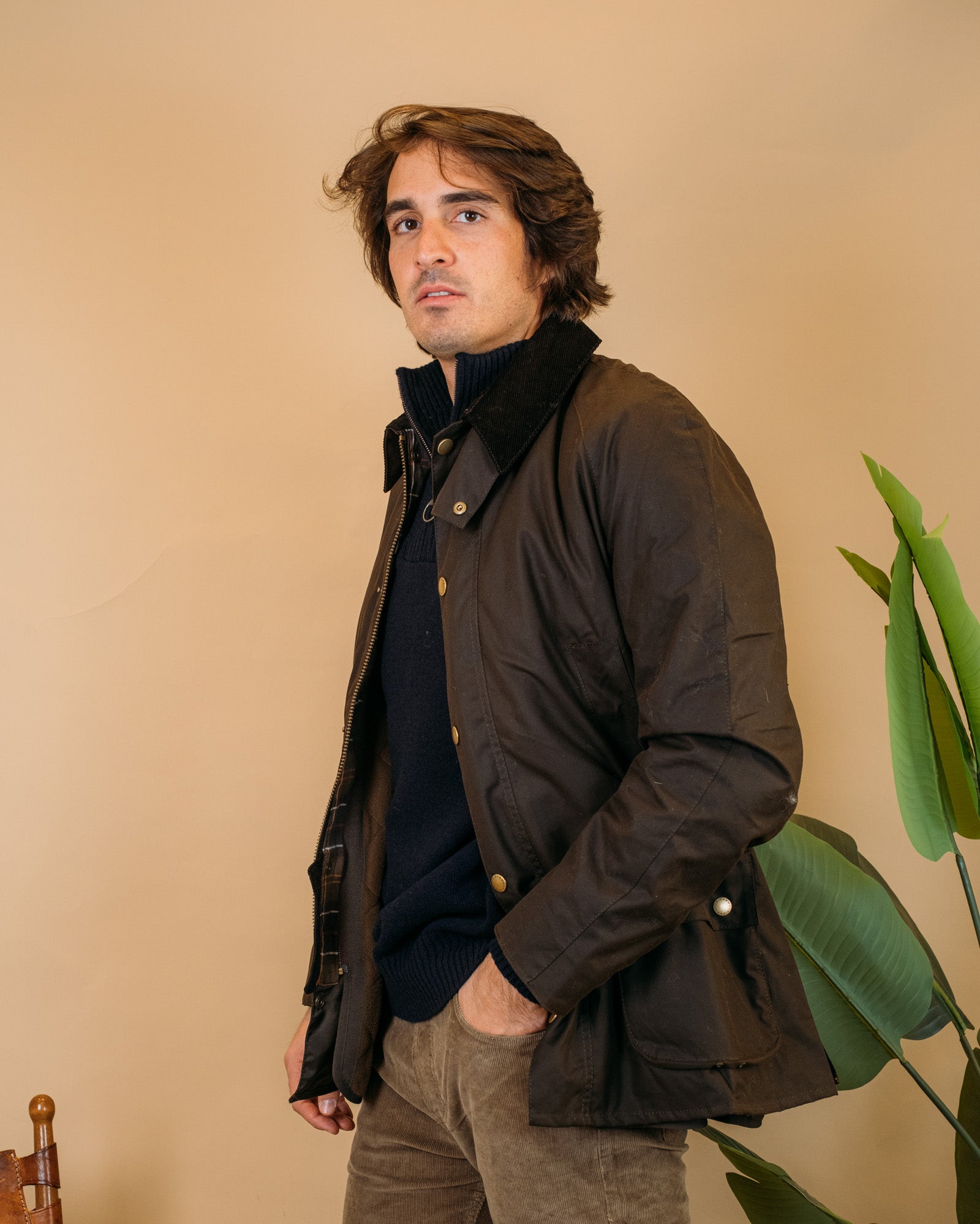 Ashby Wax Jacket MWX0339 OL71 Barbour 