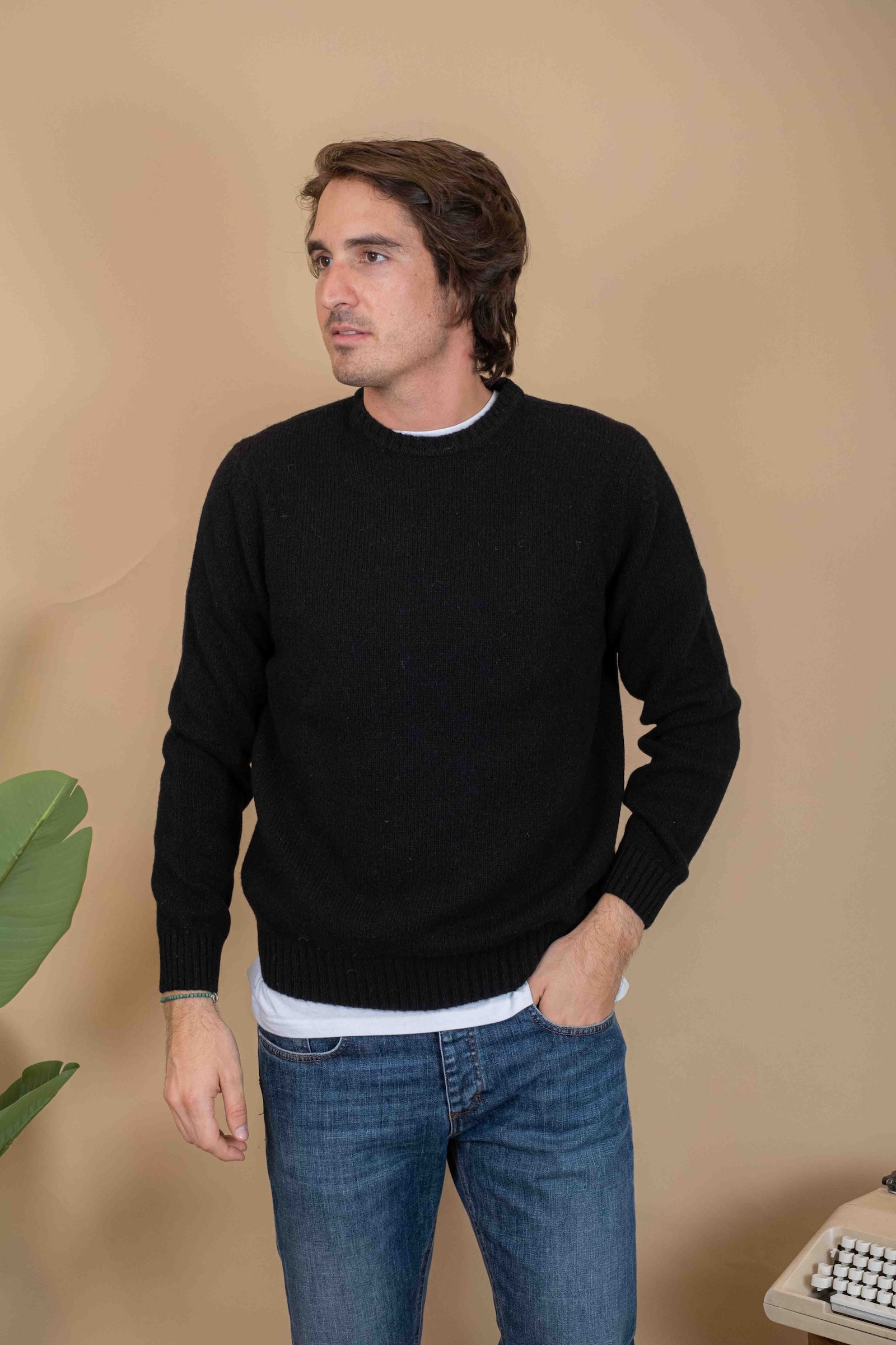 Maglia Shetland 551052030 NERO Gaffi 