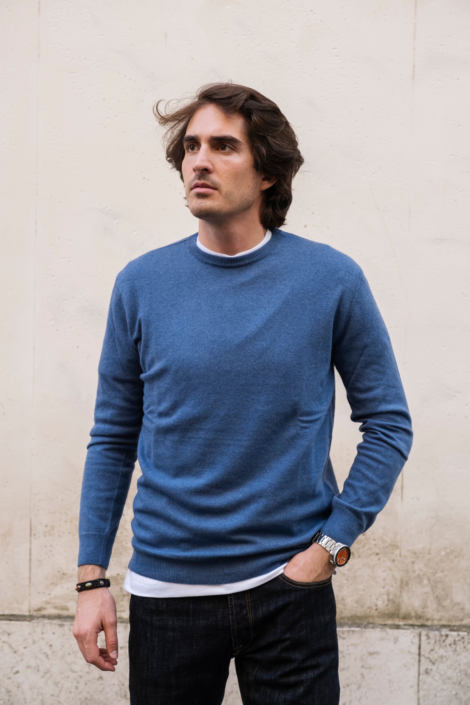 Girocollo Misto Cashmere MA7065LAVAGNA LAVAGNA Gaffi 