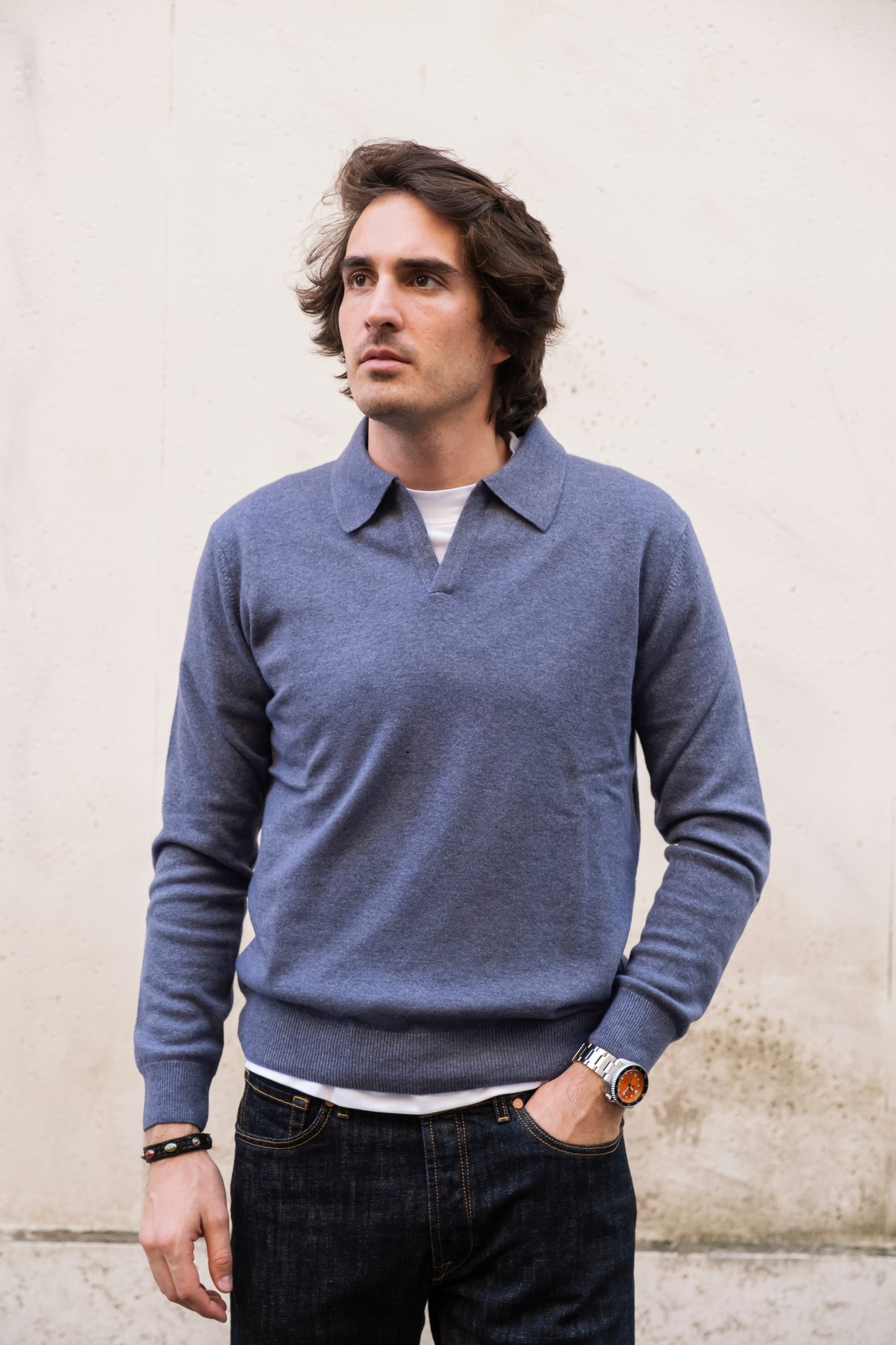 Polo Misto Cashmere MA7299LAVAGNA LAVAGNA Gaffi 