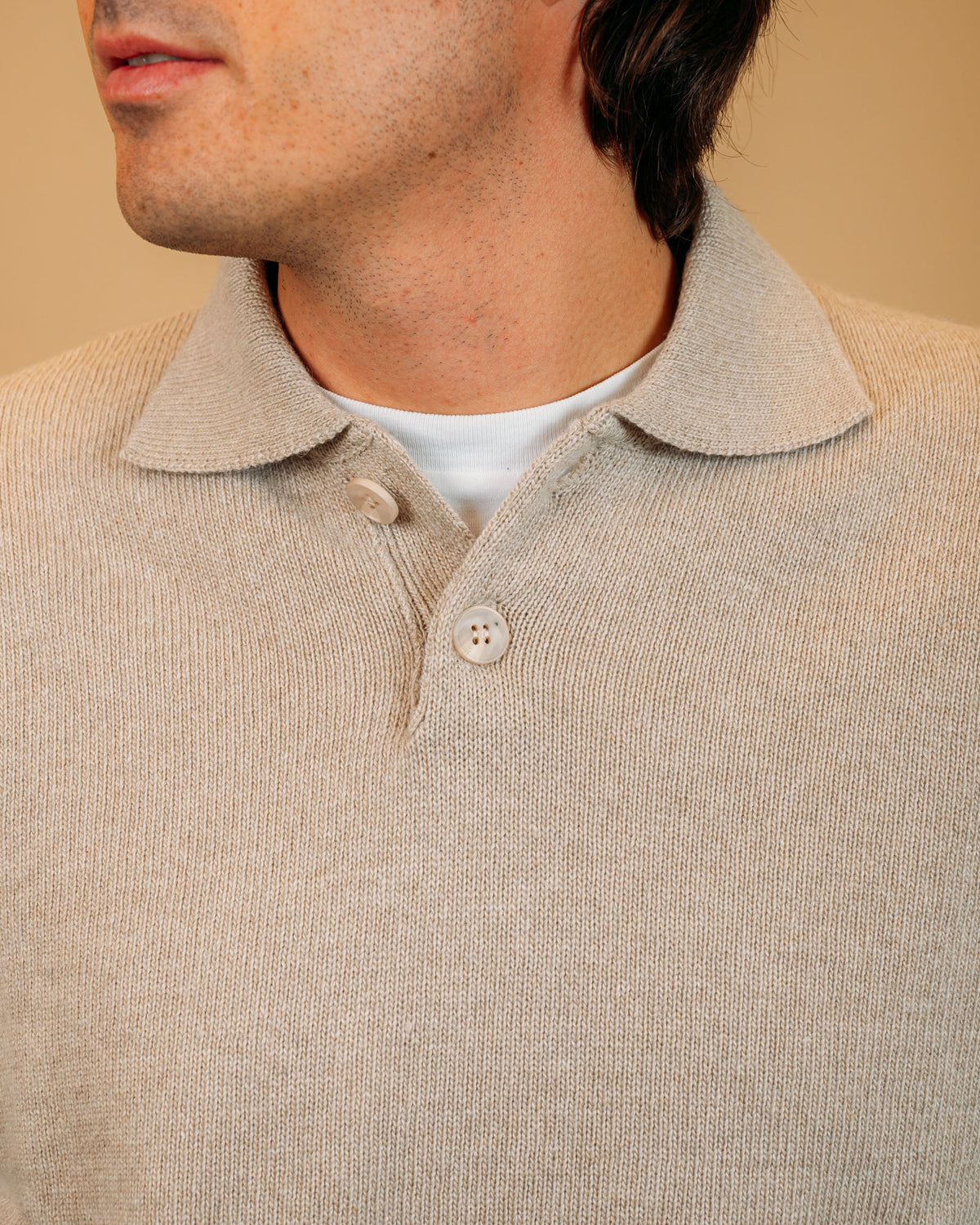 Polo Bottoni Beige Chiaro POLOBOTT 333 Gaffi 