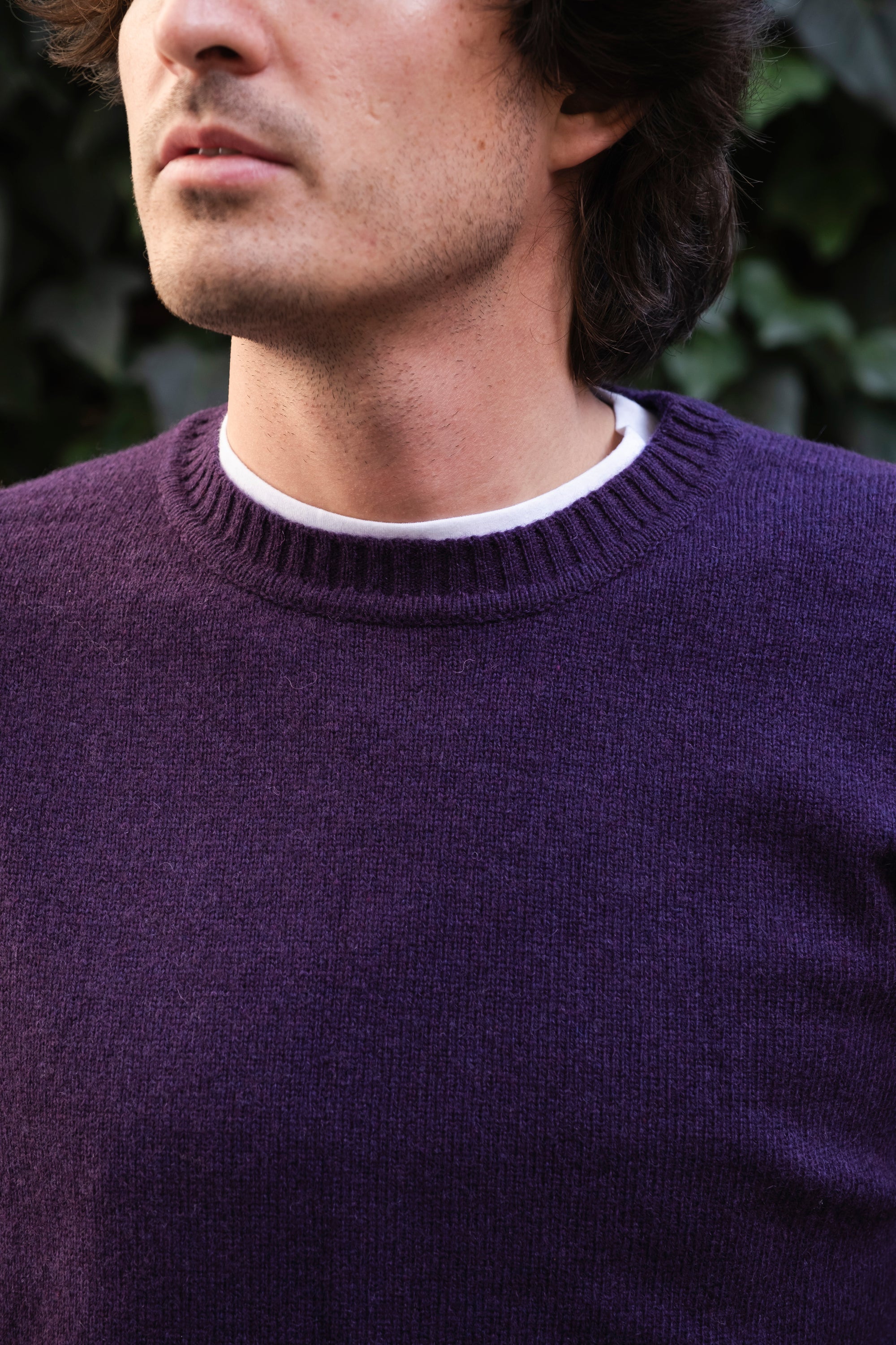 Girocollo Misto Lana CHARLIEWN8C94 PURPLE Impure 
