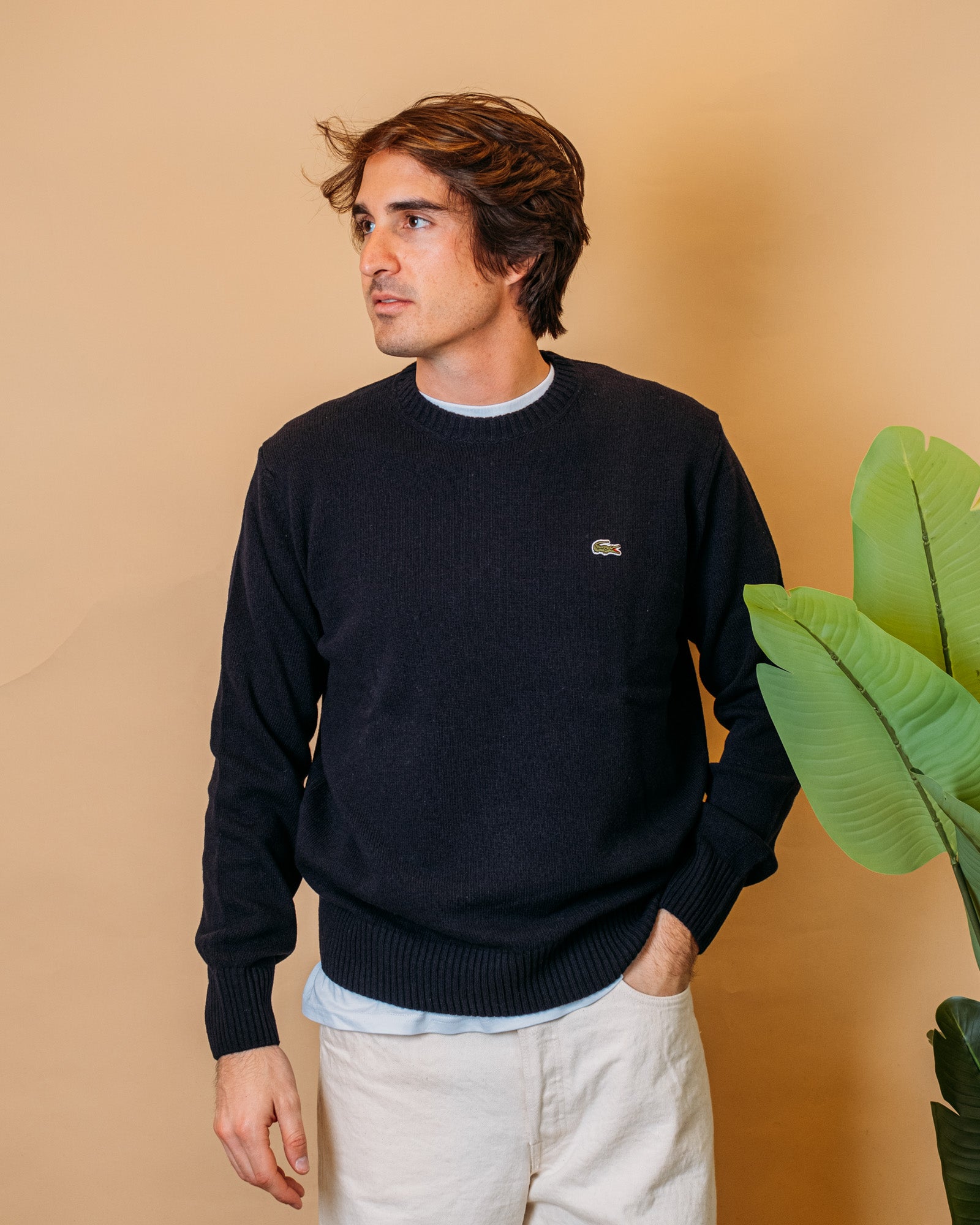 Maglia in Lana Cardata AXAH2916 166 Lacoste 
