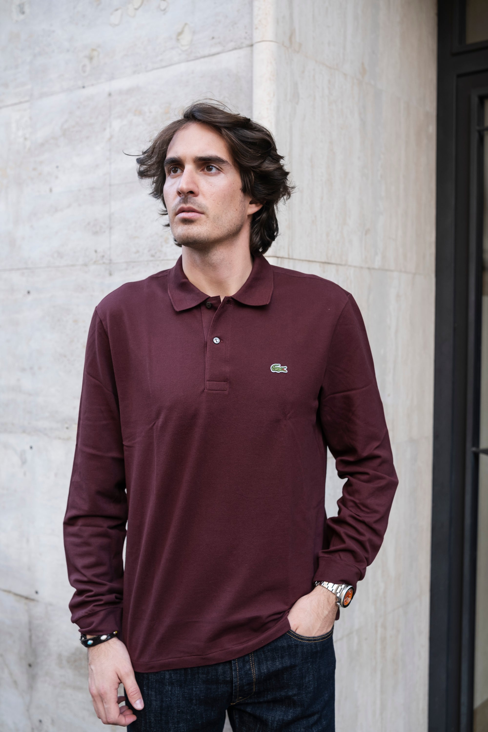 Polo Manica Lunga L1312BZD EXPRESSO Lacoste 