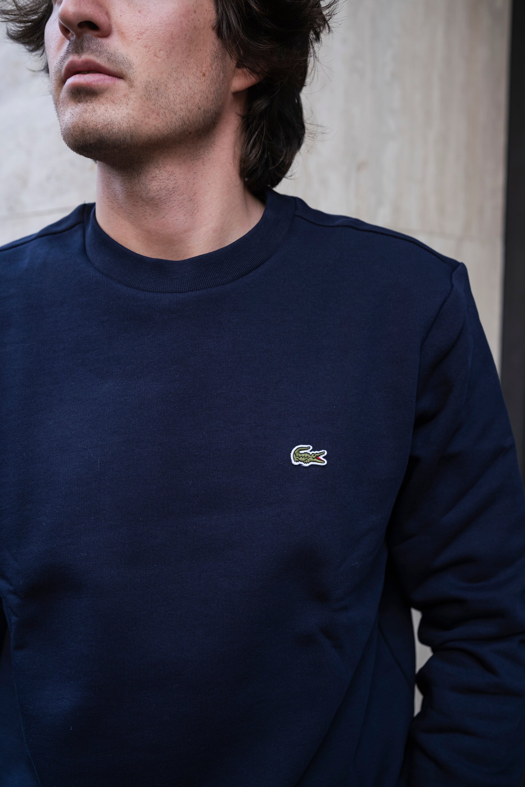 Felpa Girocollo SH9608166 MARINE Lacoste 