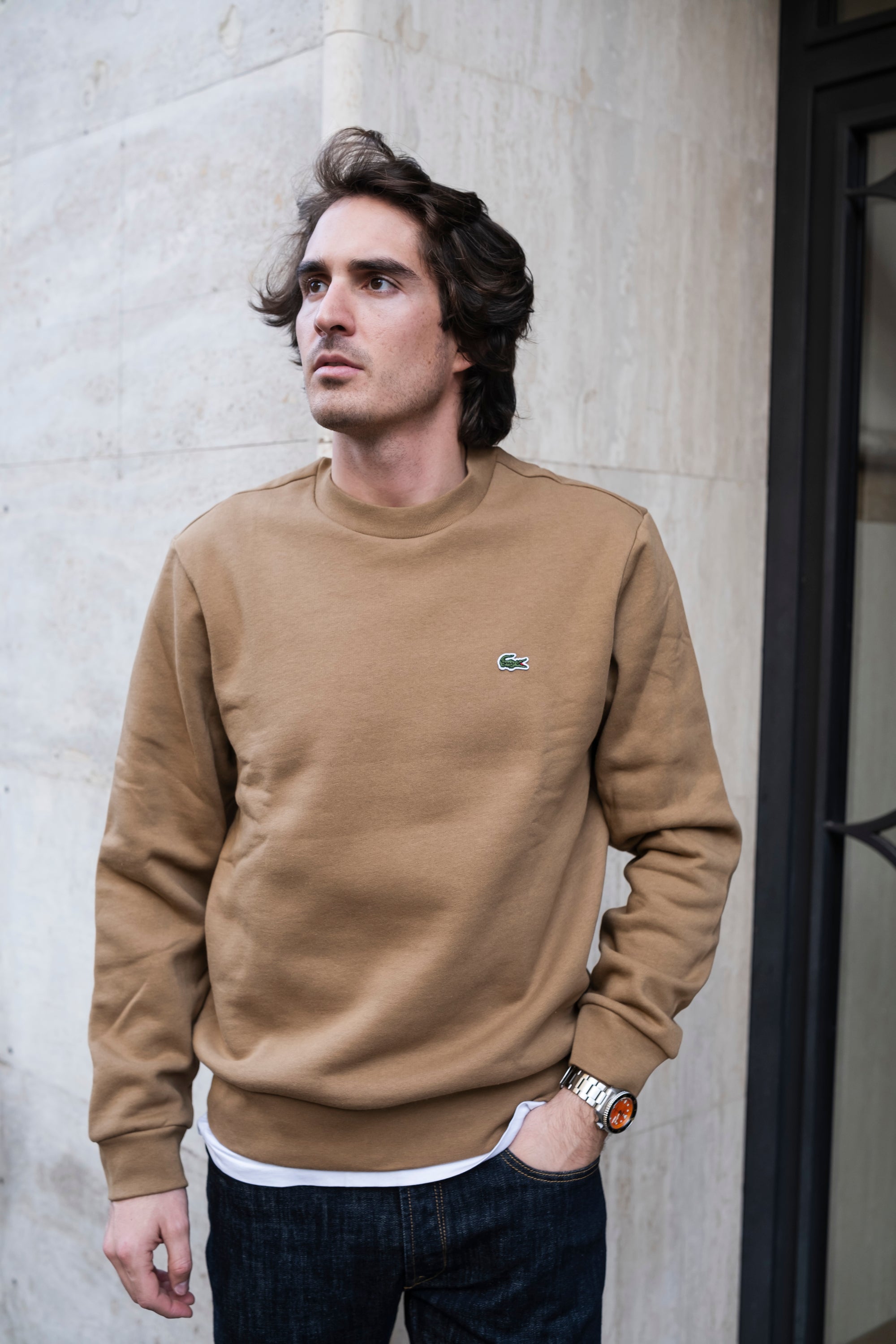 Felpa Girocollo SH9608SIX COOKIE Lacoste 
