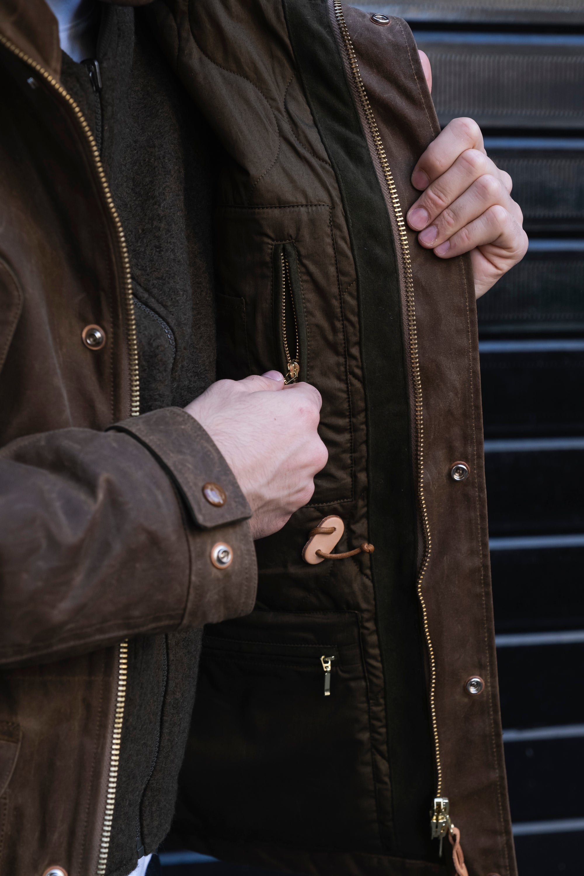 Fisherman Parka 7031WX DARK TAN Manifattura Ceccarelli 