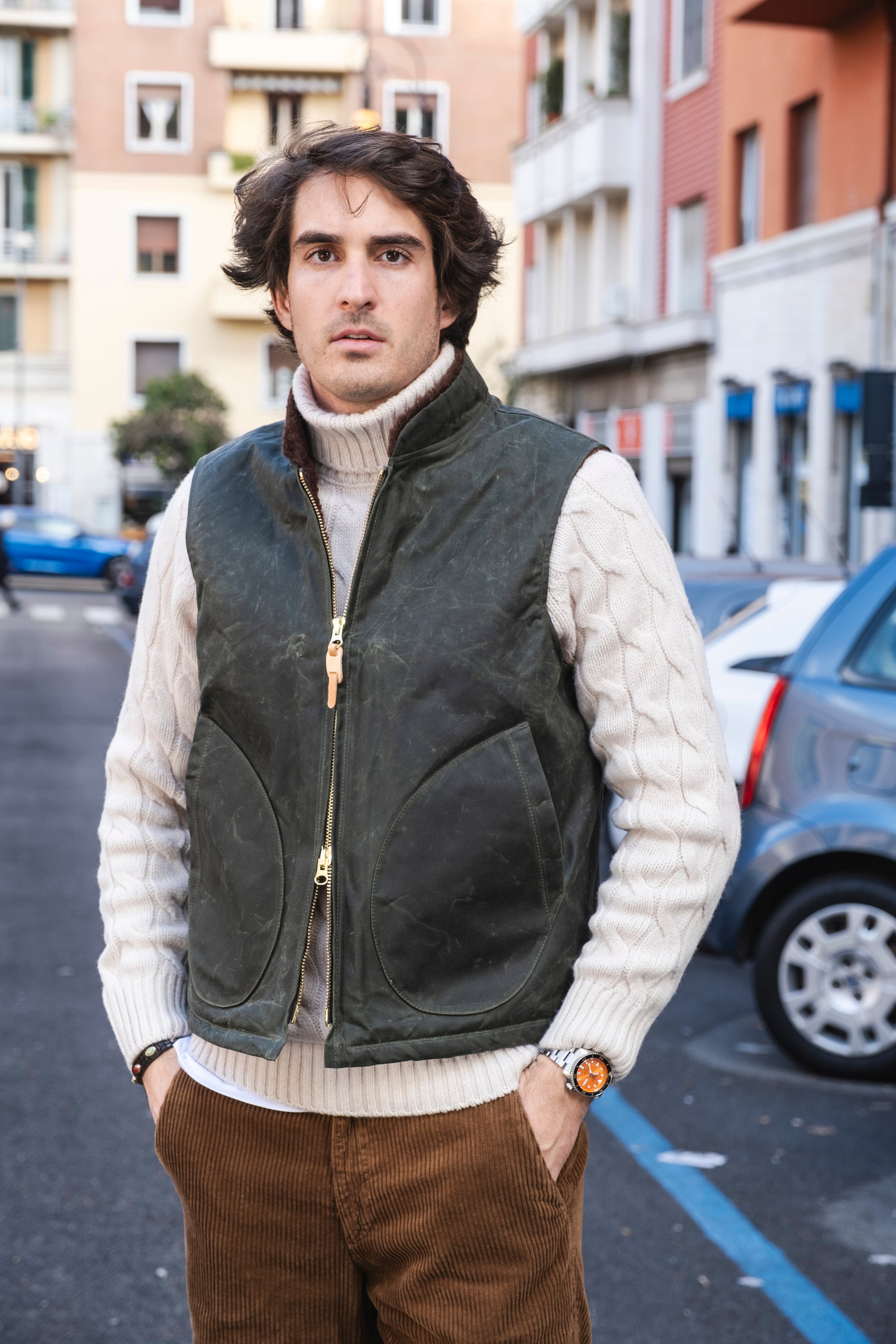 Mountain Vest 7916DARKGREEN DARK GREEN Manifattura Ceccarelli 