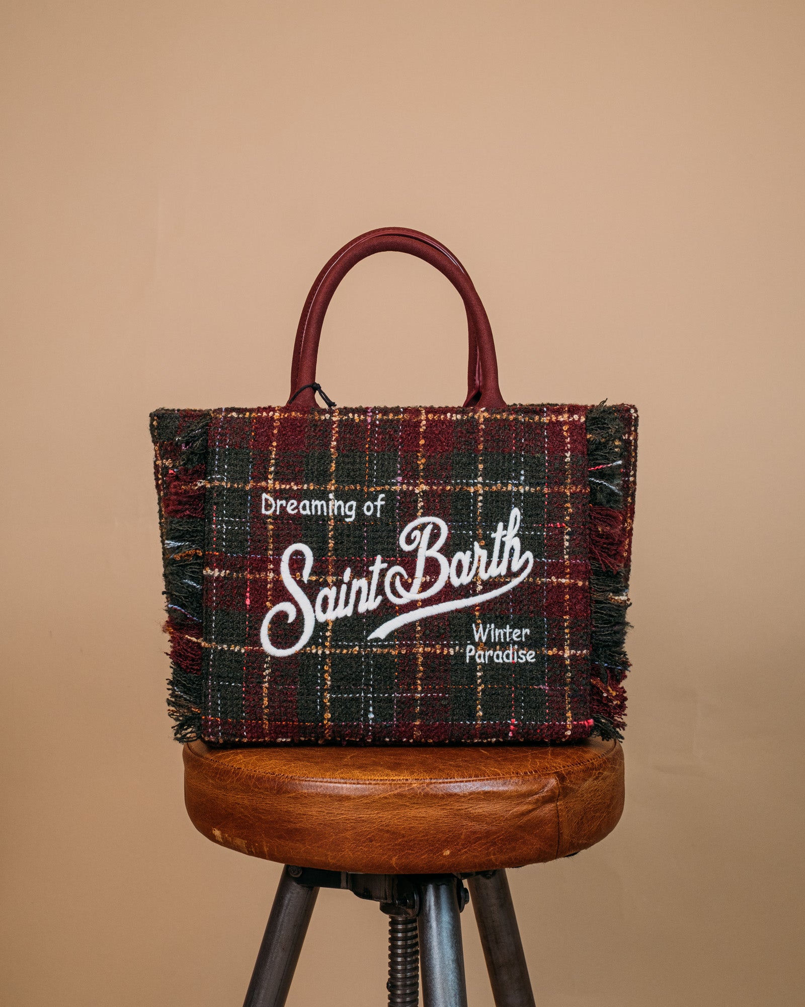 Hand Bag With Strap COLETTE TWEED 01330I MC2 Saint Barth 