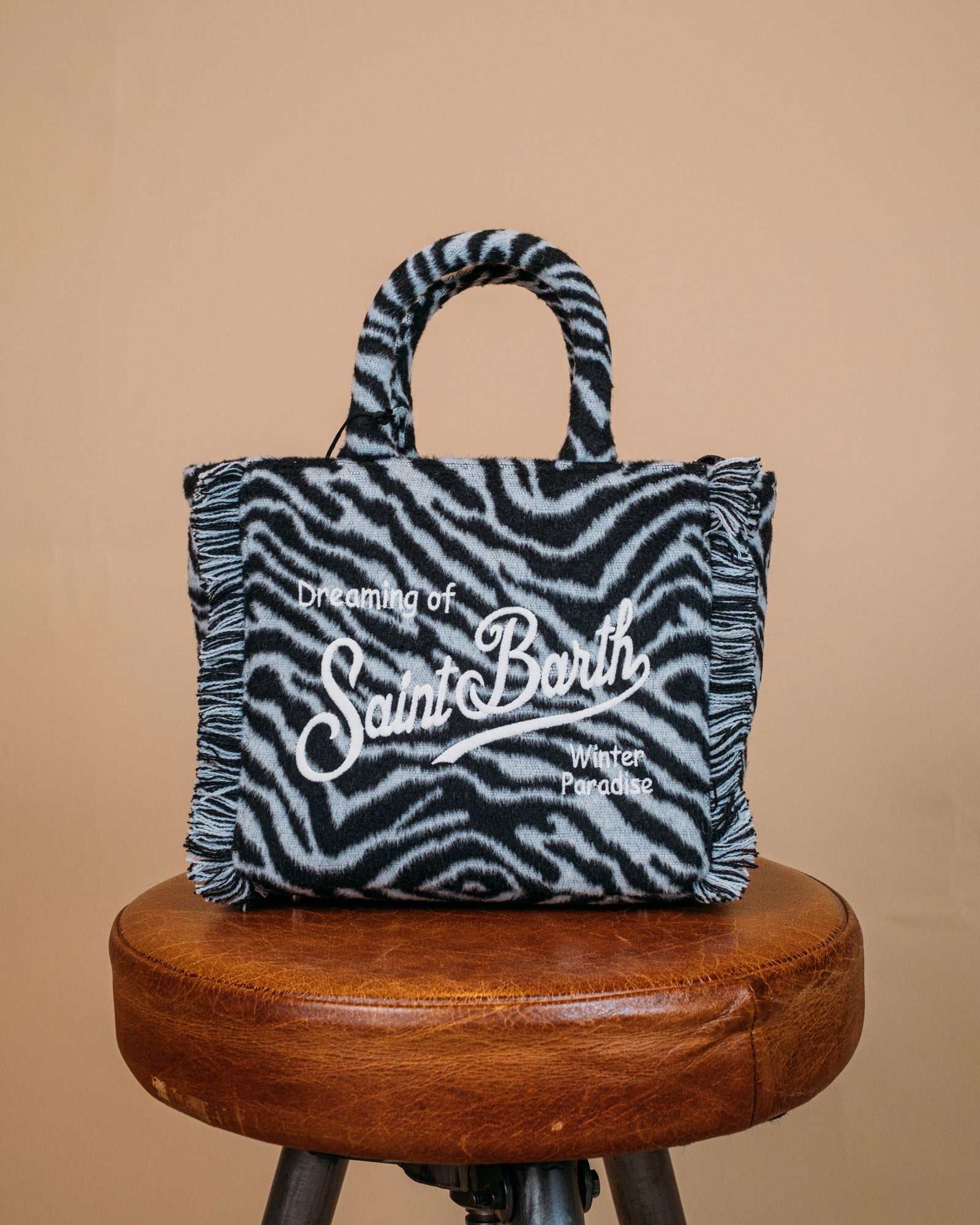 Small Bag With Strap VANITY MINI FELT 00269I MC2 Saint Barth 