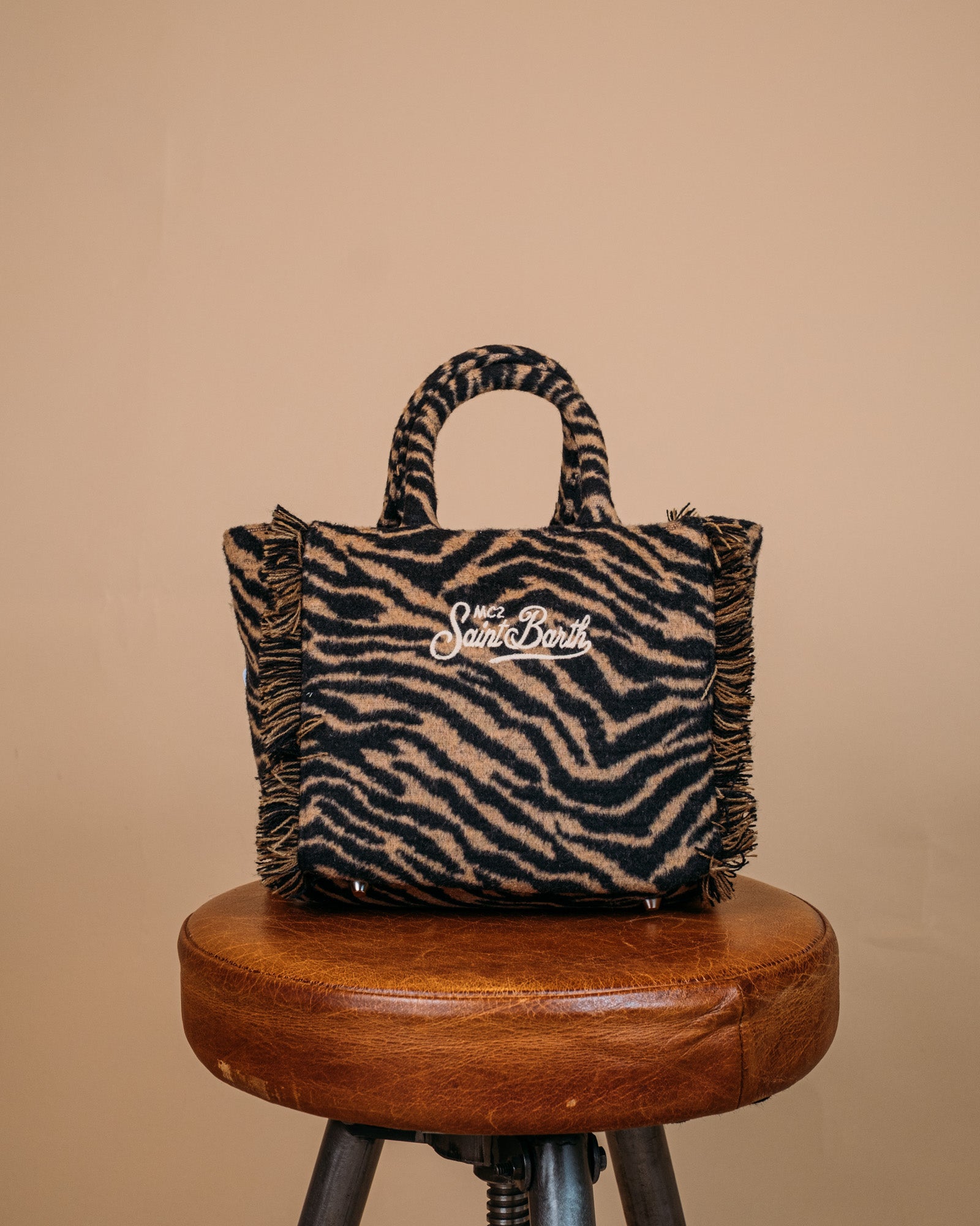 Small Bag With Strap VANITY MINI FELT 01322I MC2 Saint Barth 