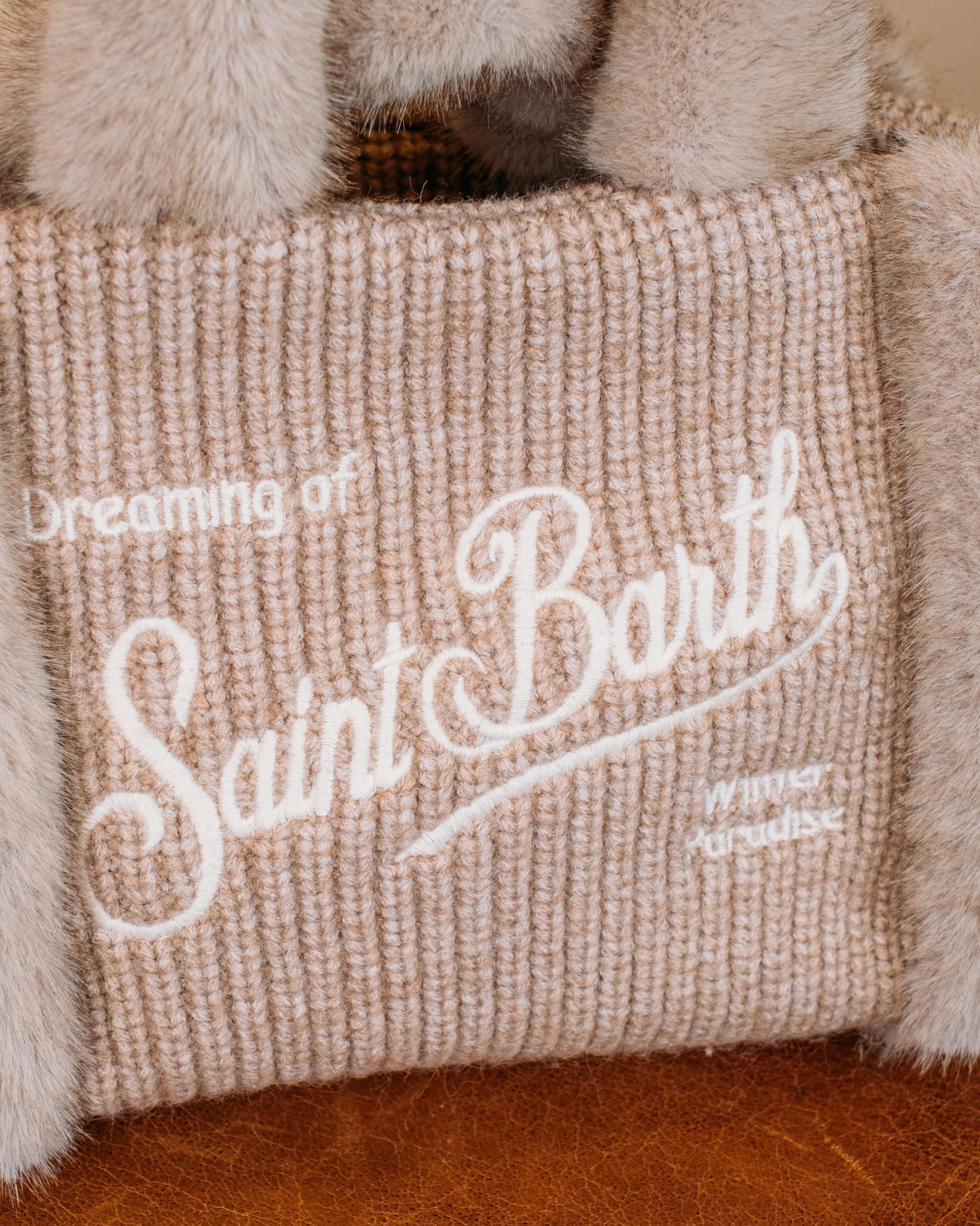 Small Bag With Strap VANITY MINI SHEARLING 00295I MC2 Saint Barth 