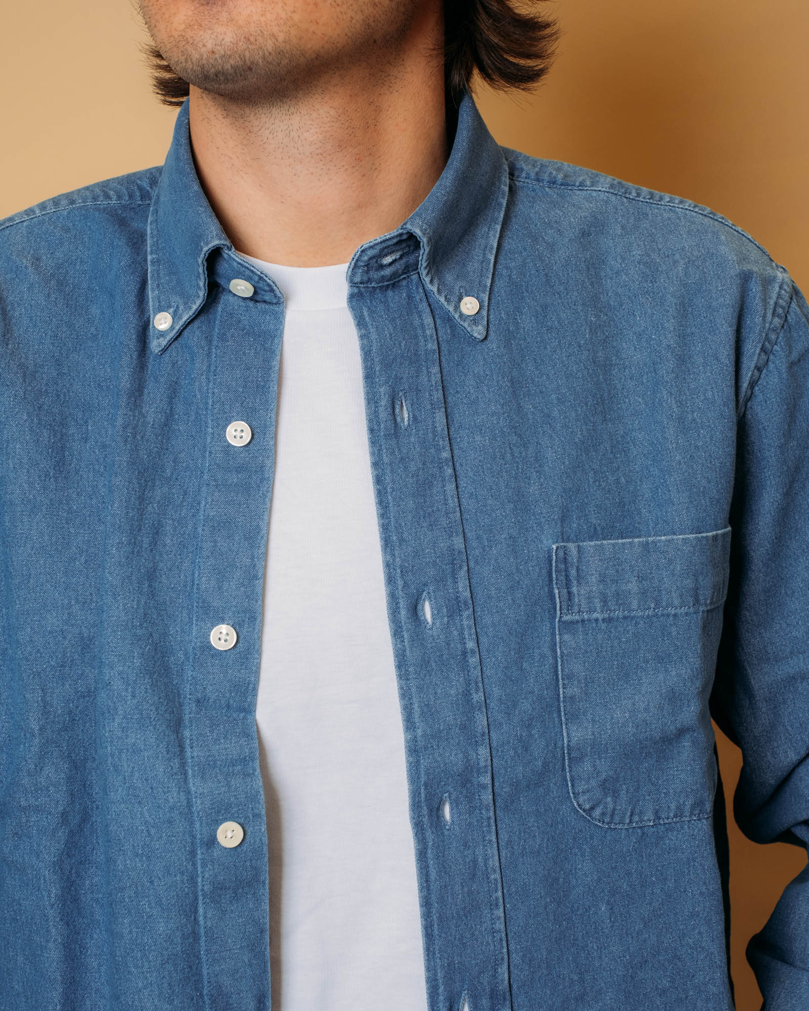 Camicia Mercer Blue Indigo 74112WW 732 Sebago 