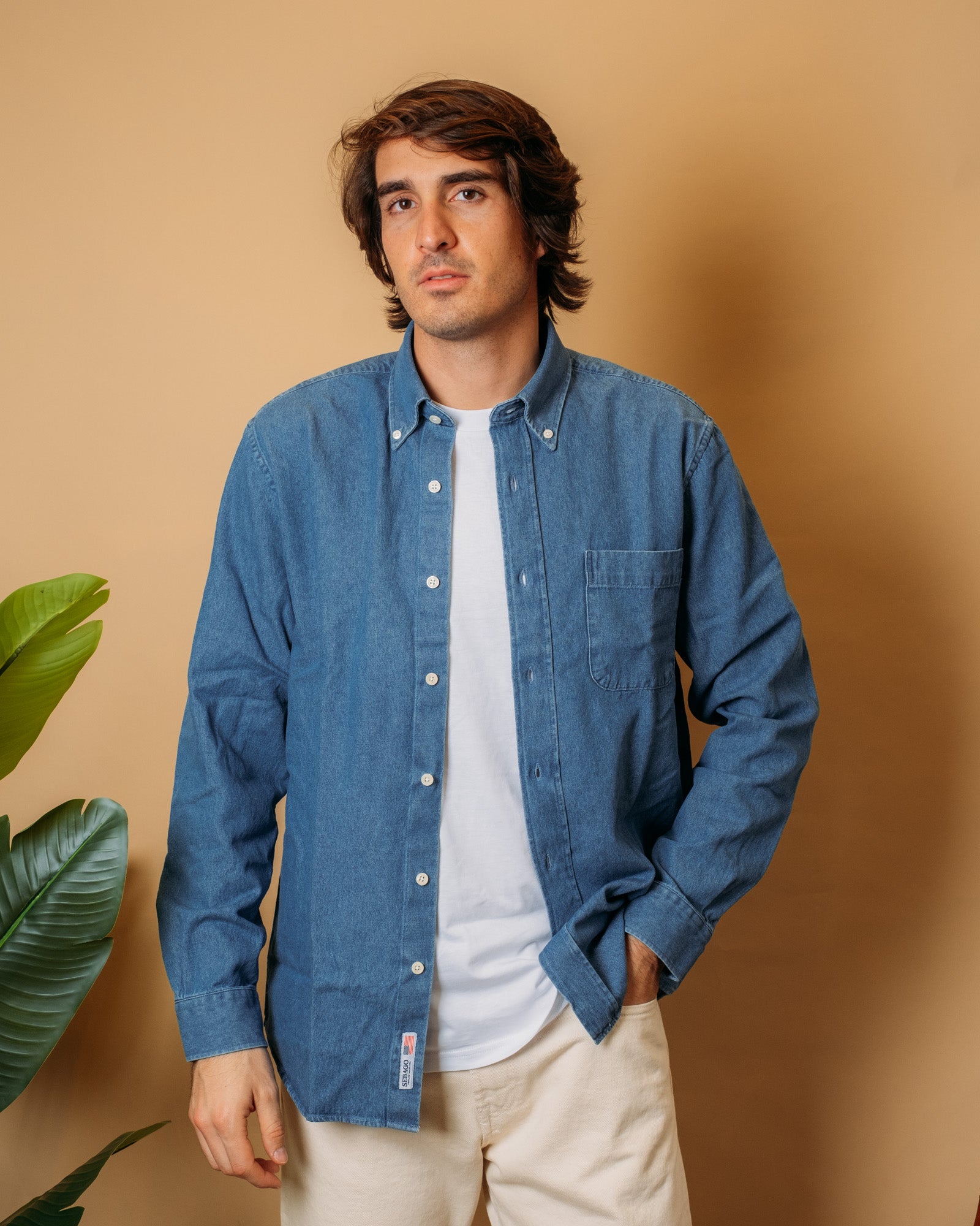 Camicia Mercer Blue Indigo 74112WW 732 Sebago 