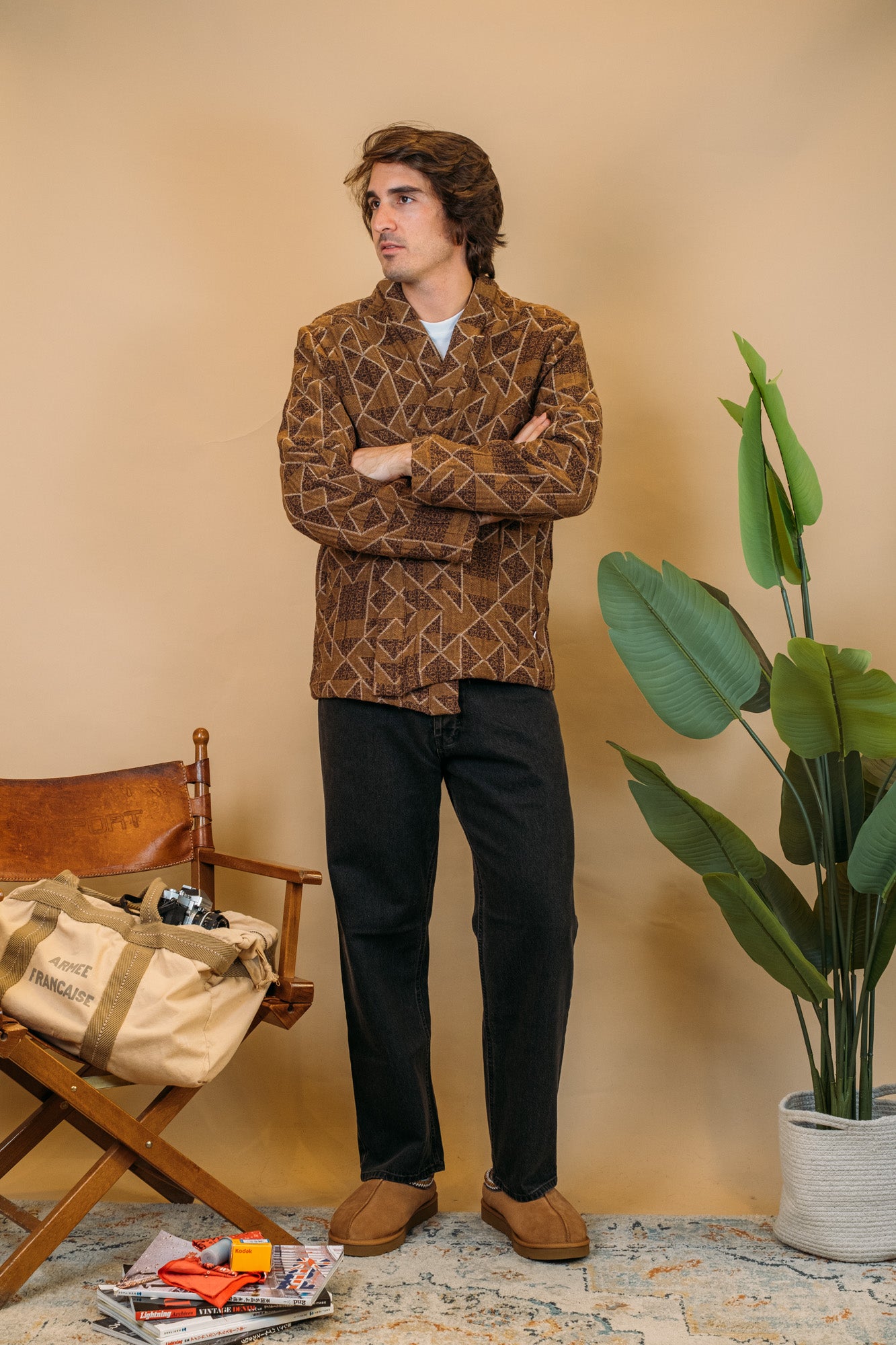 Kimono Bilbao BILBAO JACQUARD TERRA Wooden 