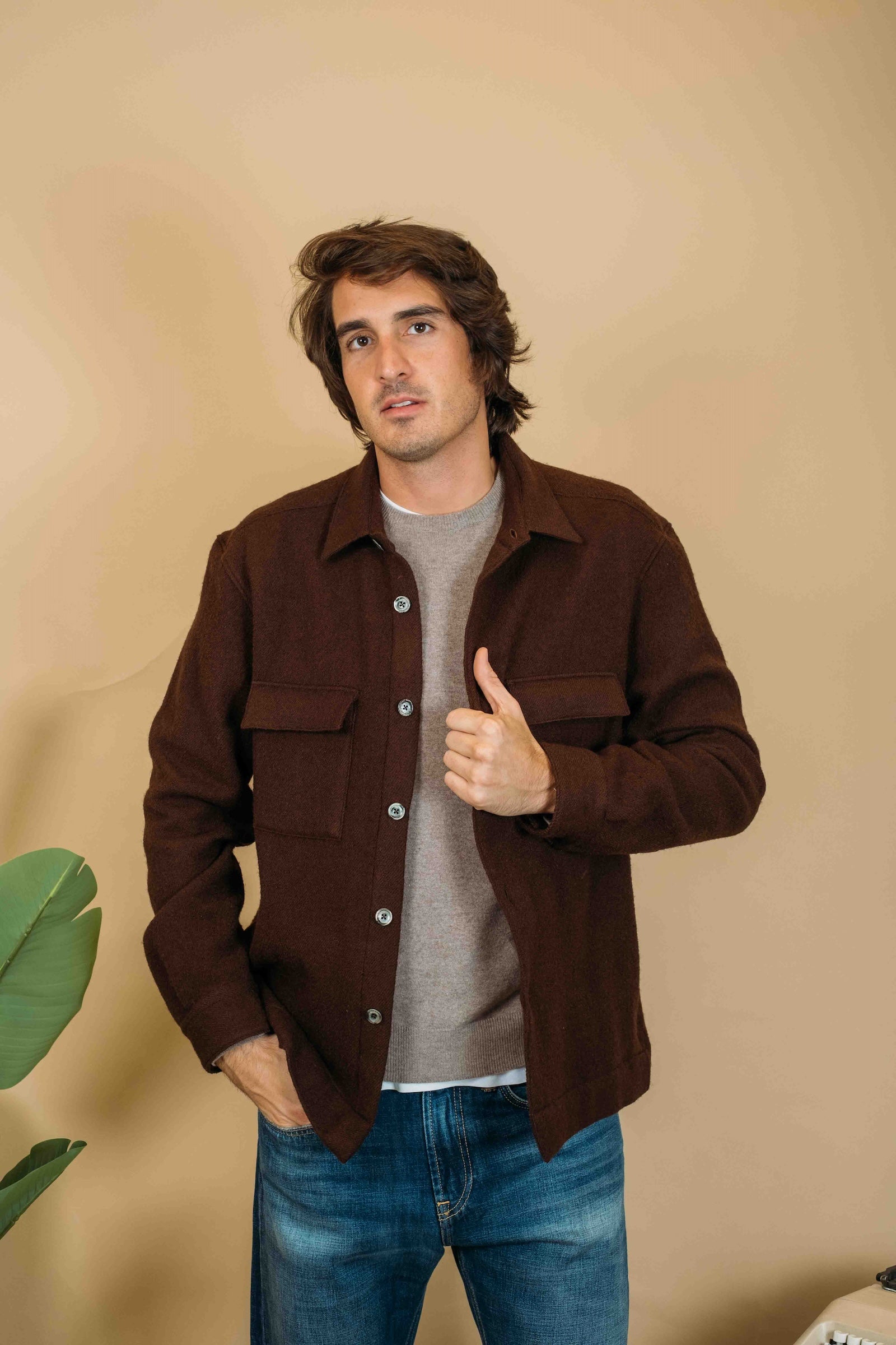 Overshirt In Lana 150ML 91459 005 Xacus 