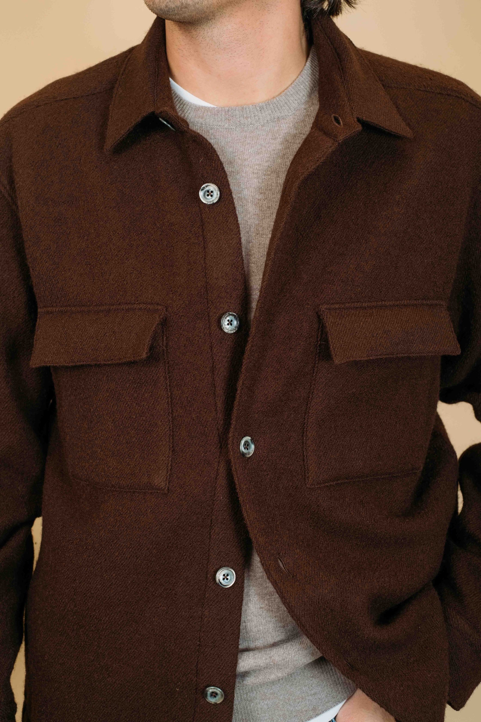 Overshirt In Lana 150ML 91459 005 Xacus 