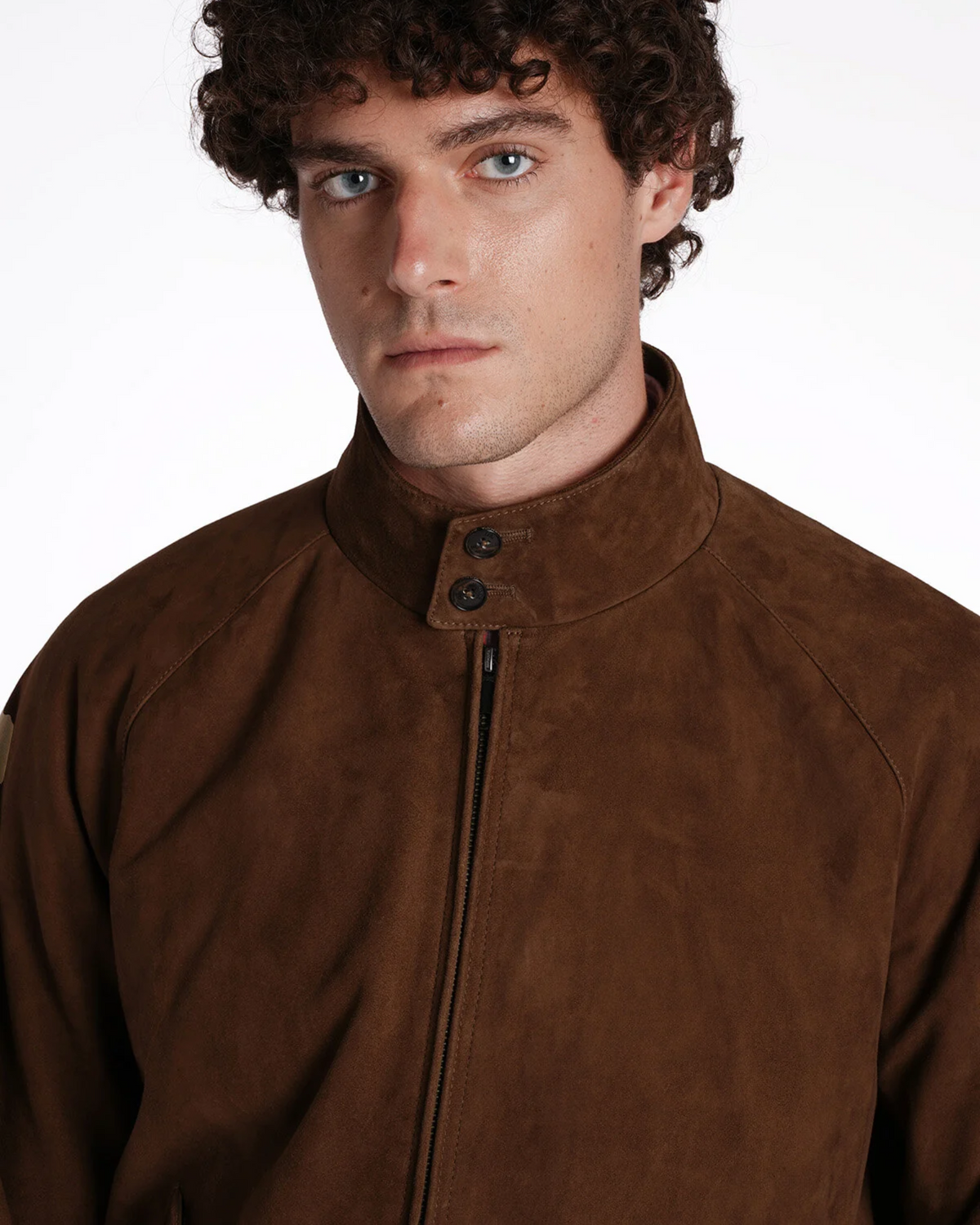Giacca G9 Suede Dark Olive BRCPS0939 699 Baracuta 