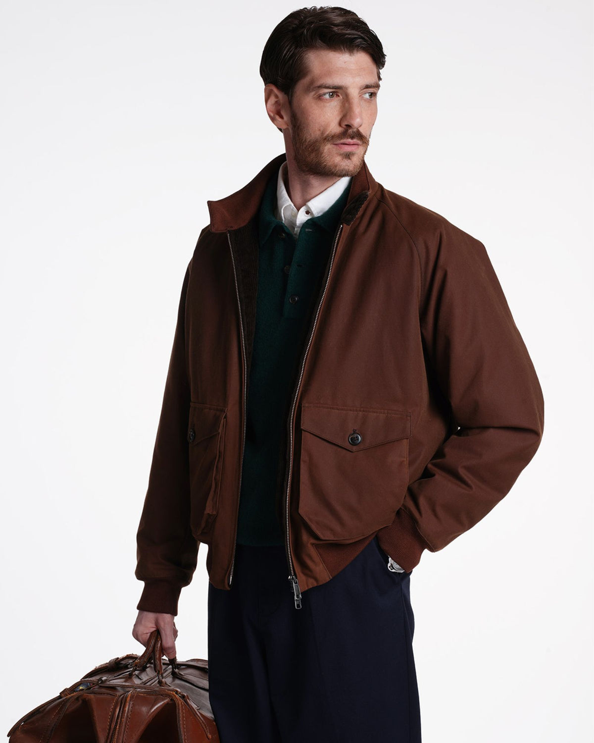 Giacca Waxed G9 Pocket Chocolate BRCPS0992 711 Baracuta 