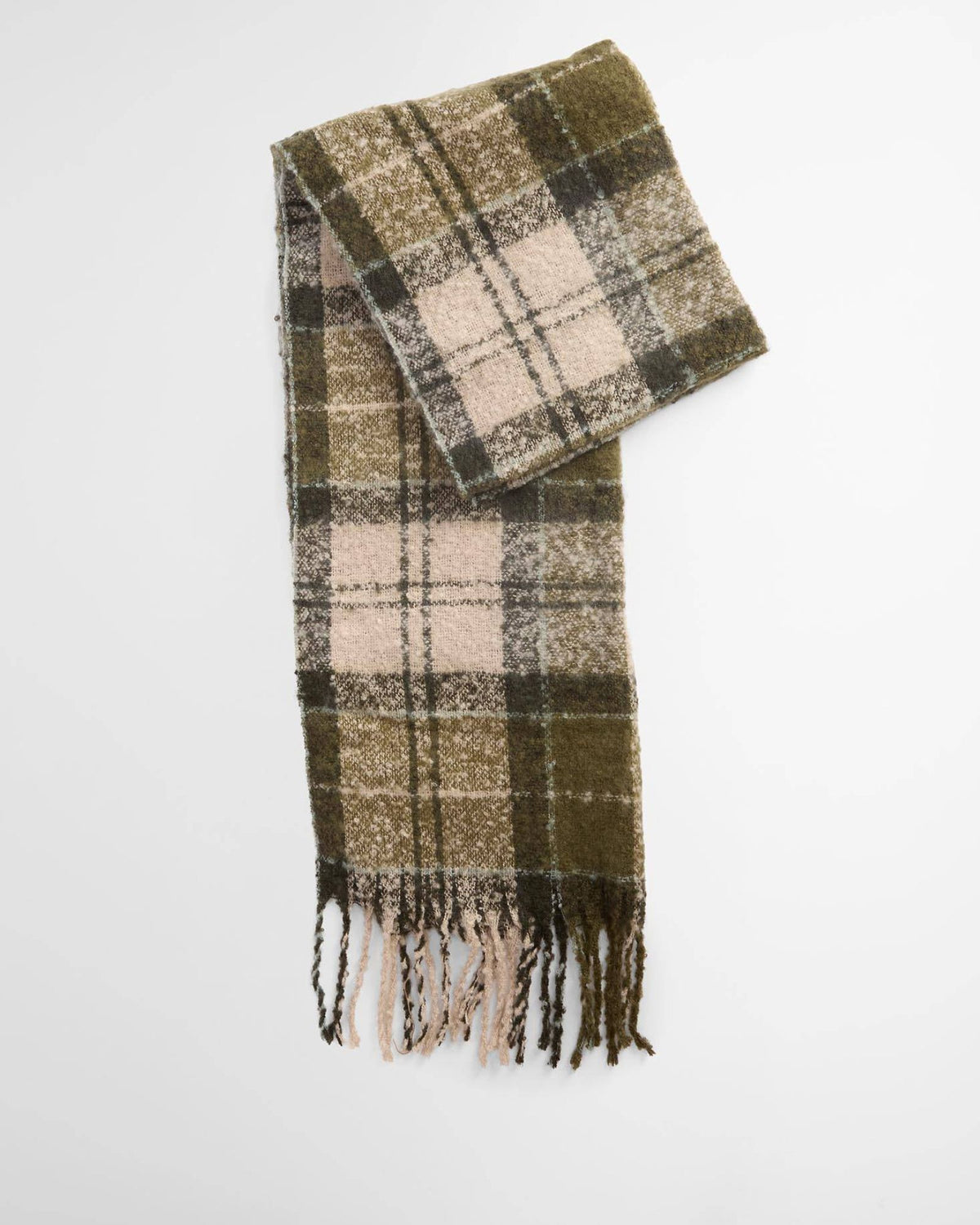 Set Regalo Berretto Sciarpa Saltburn Tartan Ancient Loden-Dk Green LGS0077 GN51 Barbour 