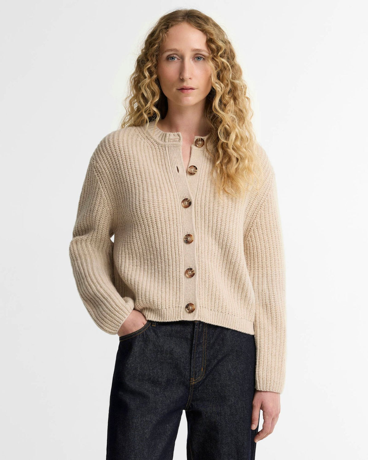 Cardigan Adalyn Birch LKN1817 CR52 Barbour 
