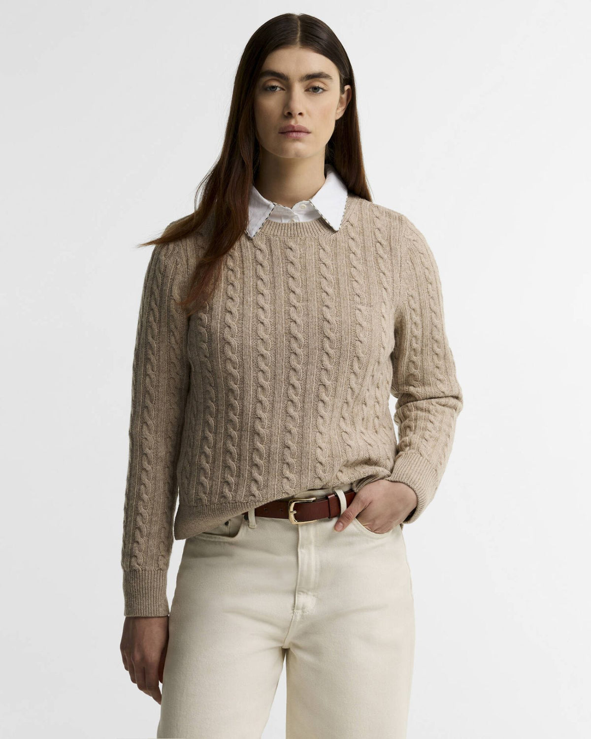 Maglione Ashdown Honey LKN1834 BE54 Barbour 