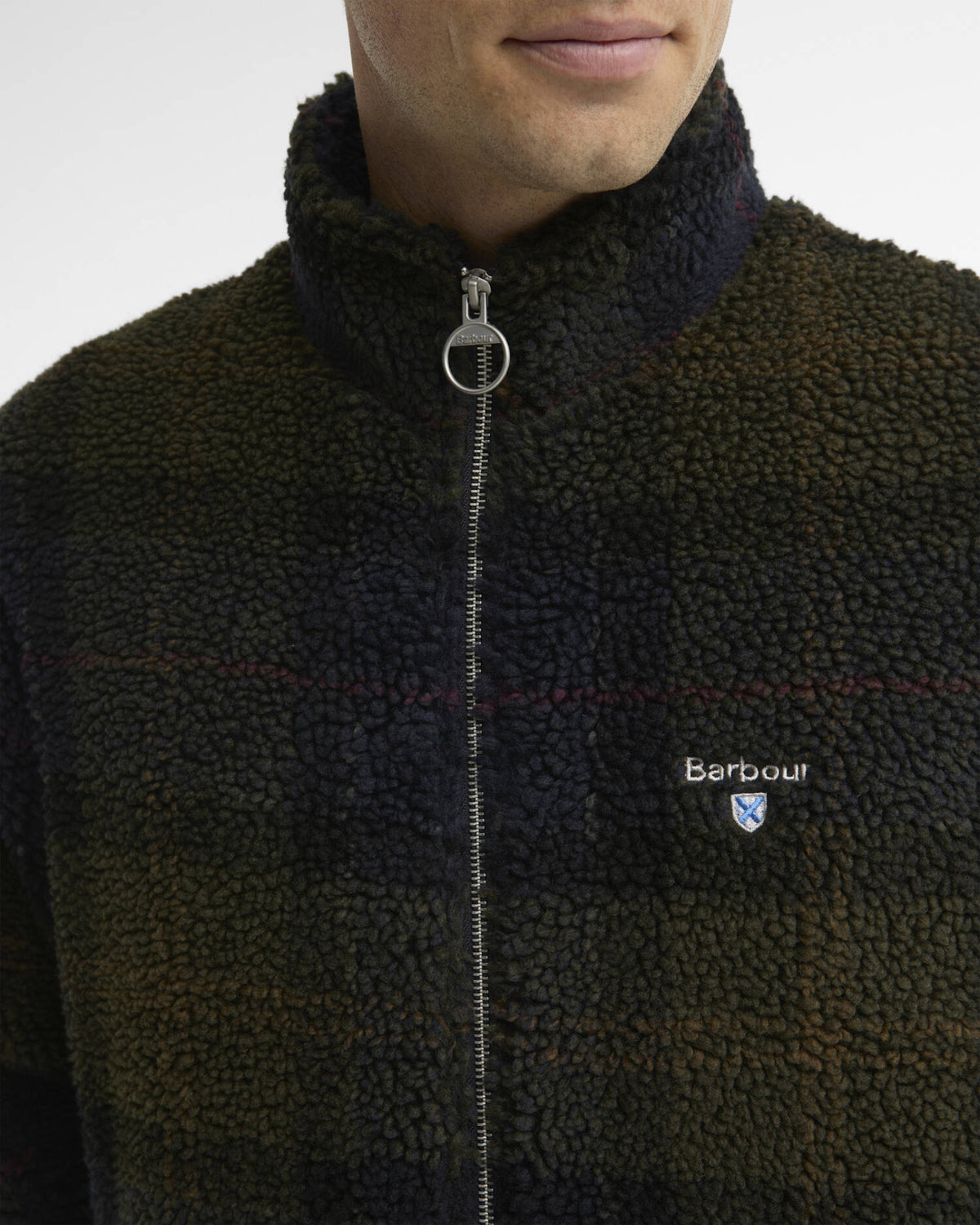 Giacca Fleece Zip Shadow Classic Tartan MFL0187 TN43 Barbour 