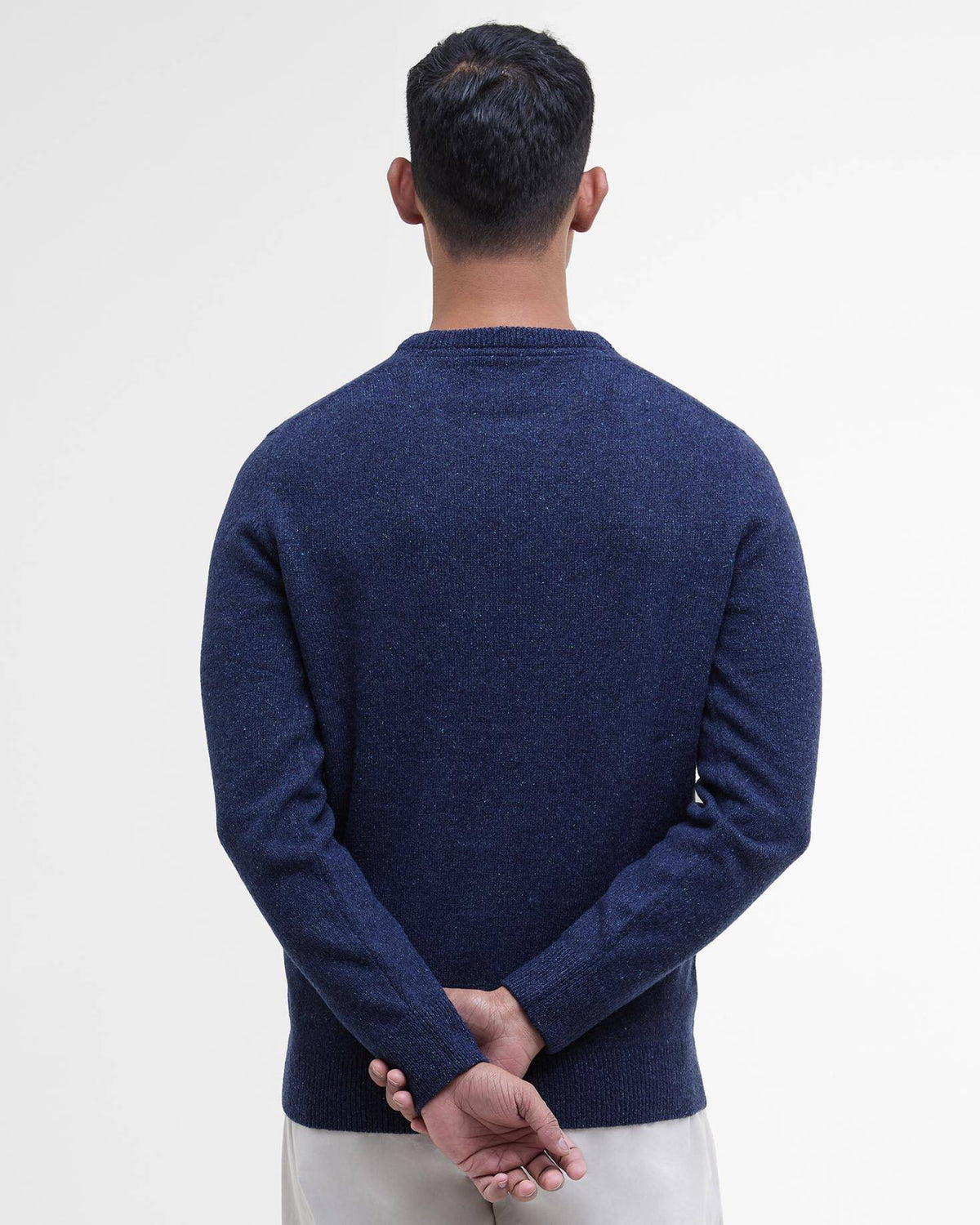 Maglia Essential Tisbury Crew Deep Blue MKN0844 BL91 Barbour 