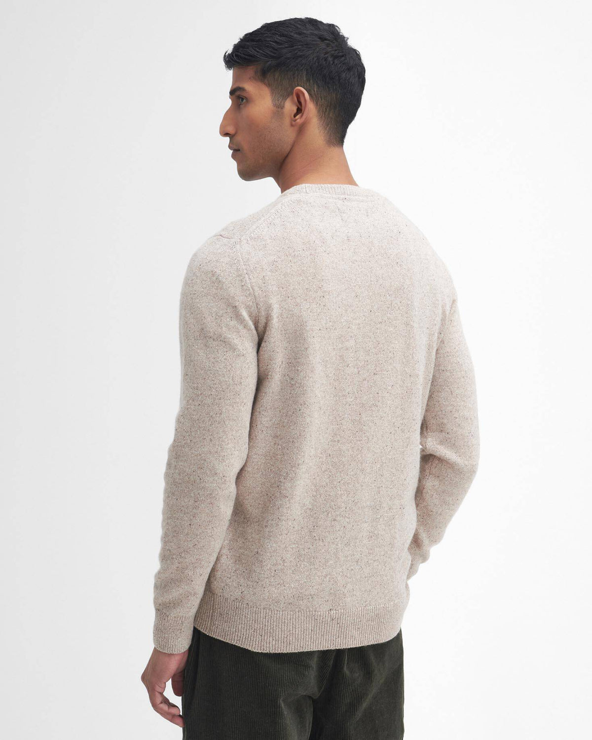 Maglia Essential Tisbury Crew Stone MKN0844 ST51 Barbour 