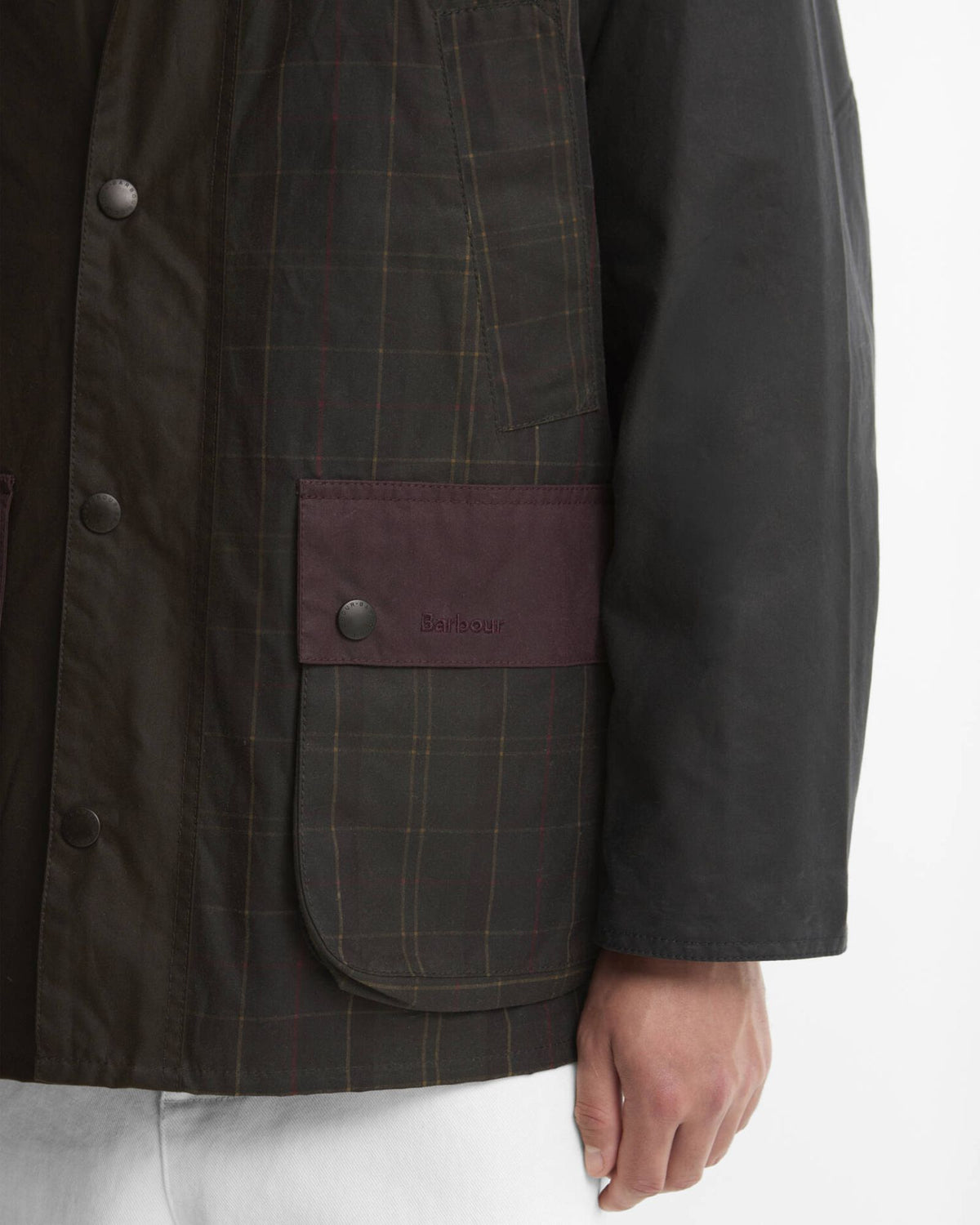 Giacca PatchworkBedale Wax Tartan Multi MWX2500 OL71 Barbour 