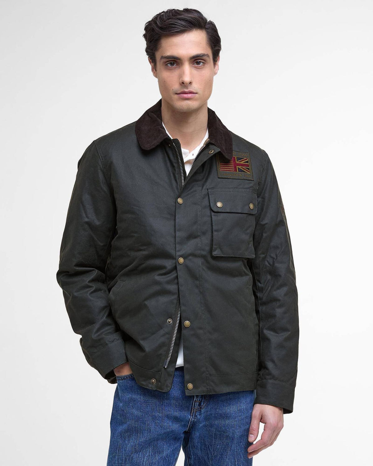 Giacca Workers Wax Steve McQueen Sage MWX1853 SG91 Barbour International 