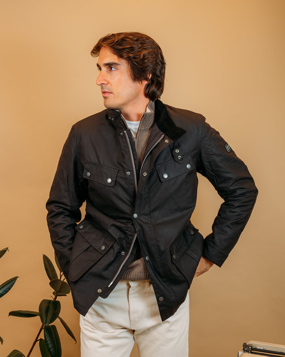 Giacca Tourer Duke Wax Rustic MWX2140 RU52 Barbour International 