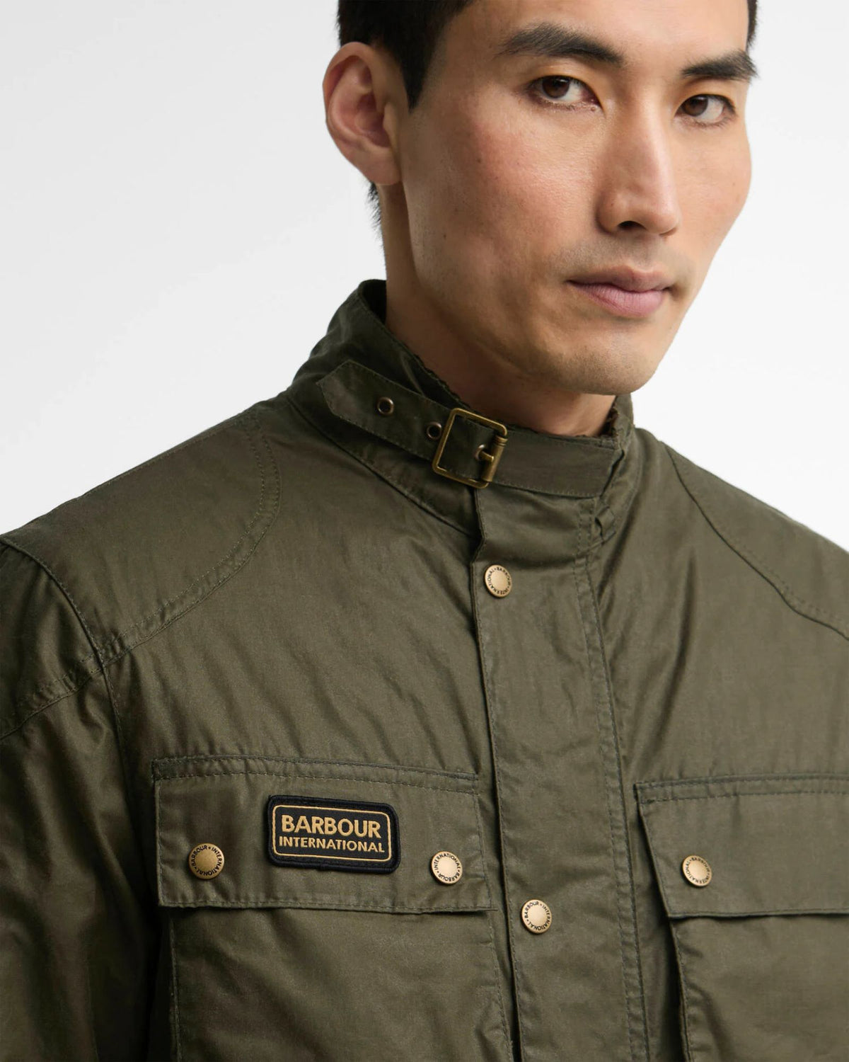 Giacca Merton Wax Olive Night MWX2601 OL54 Barbour International 