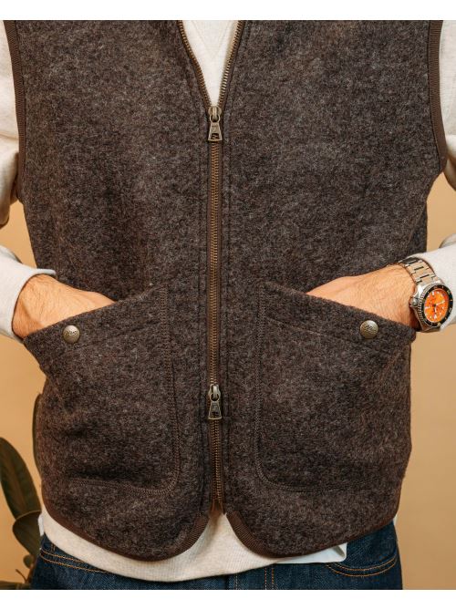 Gilet Wolf Brown BLKM5015 BR Bl'ker 