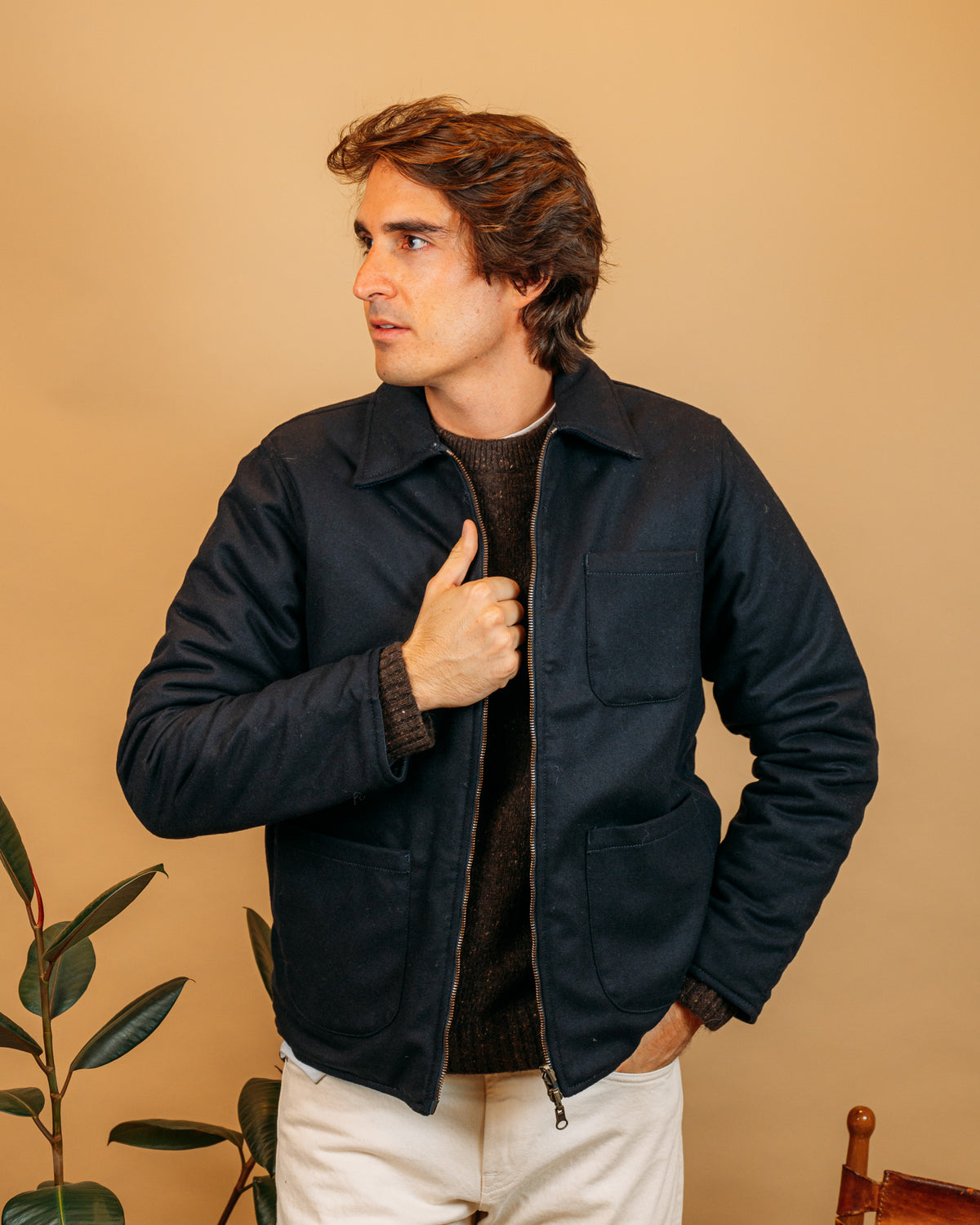 Giacca Overshirt Elk Reversibile Navy BLKM5034 NA Bl'ker 