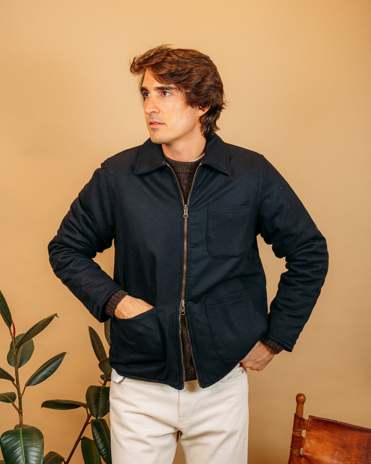 Giacca Overshirt Elk Reversibile Navy BLKM5034 NA Bl'ker 