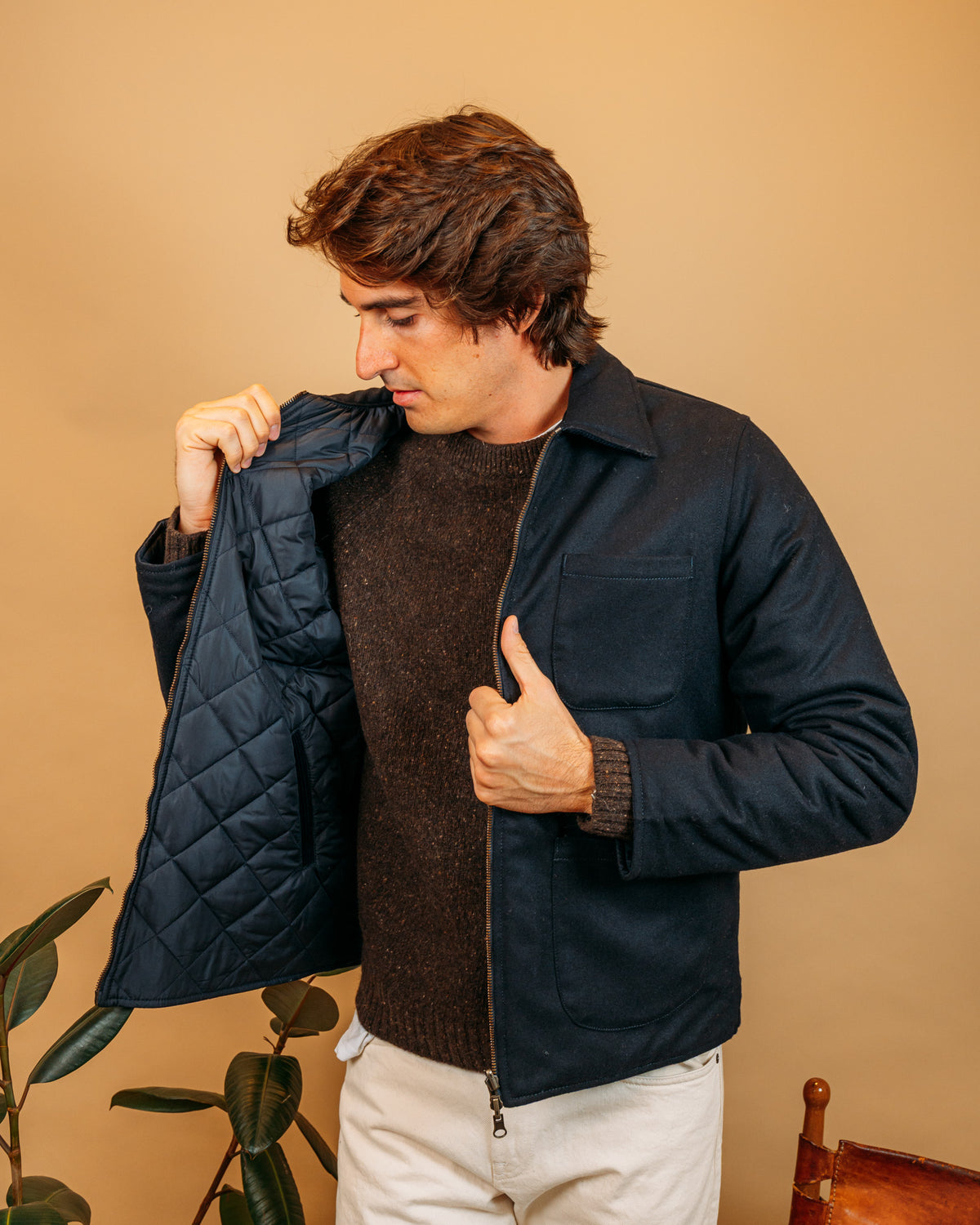Giacca Overshirt Elk Reversibile Navy BLKM5034 NA Bl'ker 