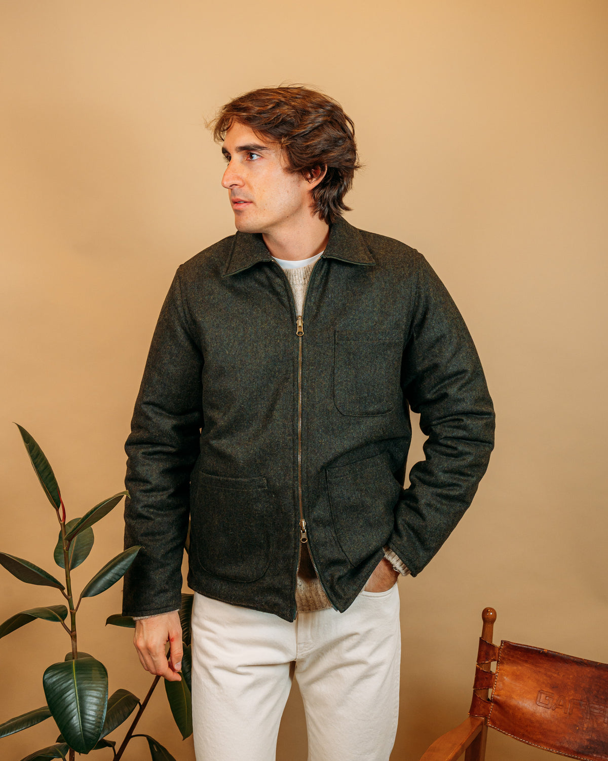 Giacca Overshirt Elk Reversibile Donegal Green BLKM5048 DO Bl'ker 