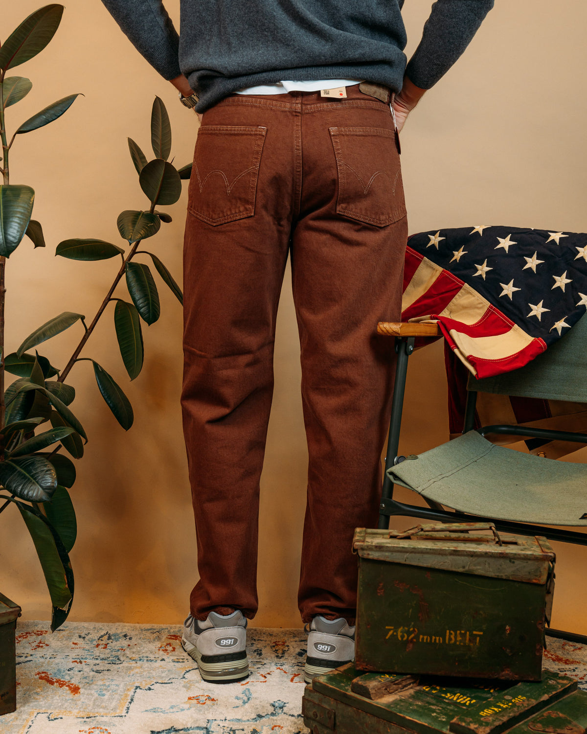 Jeans Lose Fit Japan Brown Overdyed I034257 05.9S Edwin 