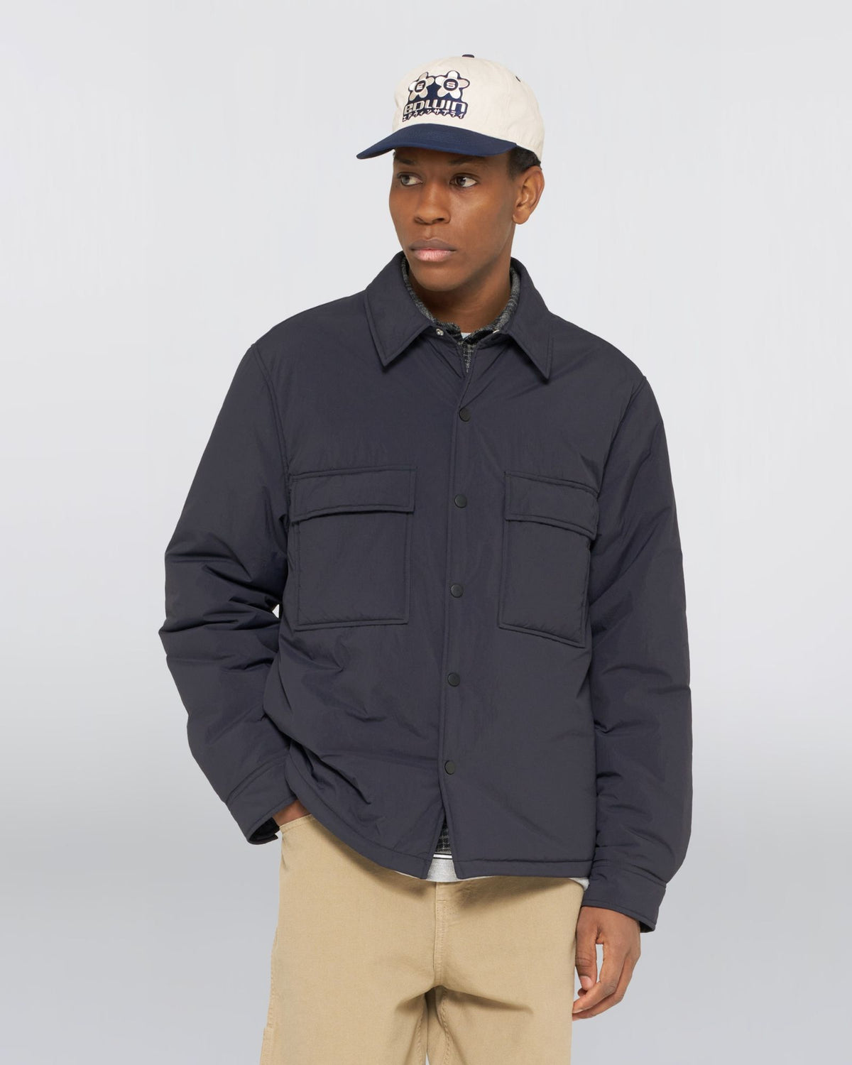 Overshirt Nest Padded Dark Navy I037336 1C.00 Edwin 