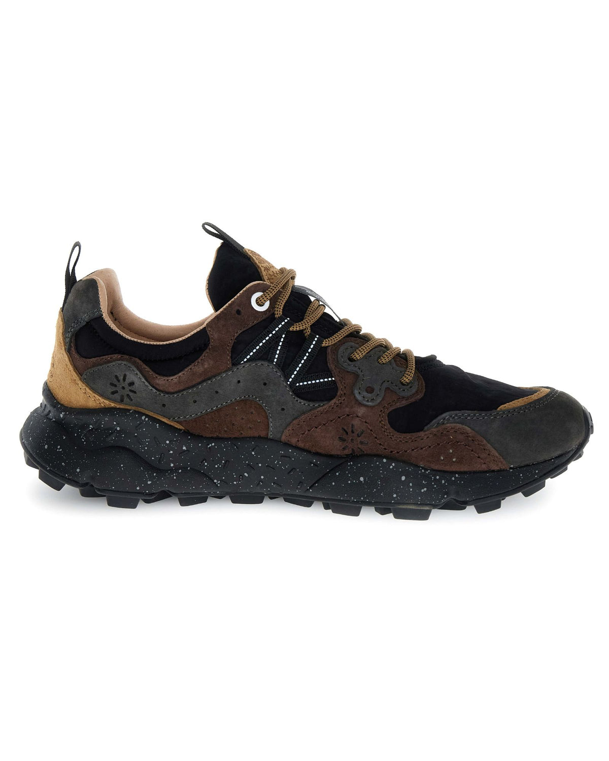 Sneakers Yamano 3 Dark Grey-Black-Dark Brown 001201781601 1A16 Flower Mountain 