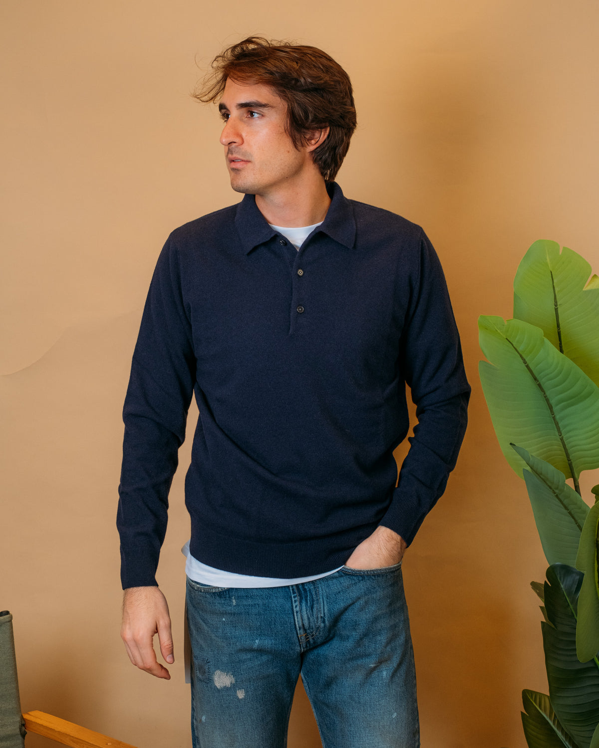 Polo in Lana e Cashmere 1869102 440 Gaffi 