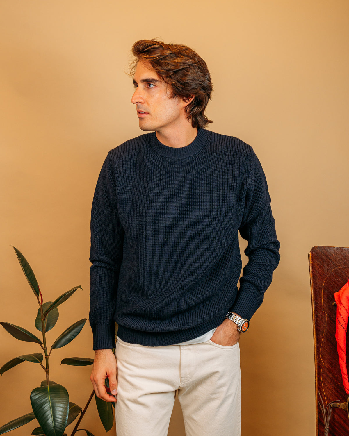 Maglia Girocollo Blu Navy 1860770 442 Gaffi 