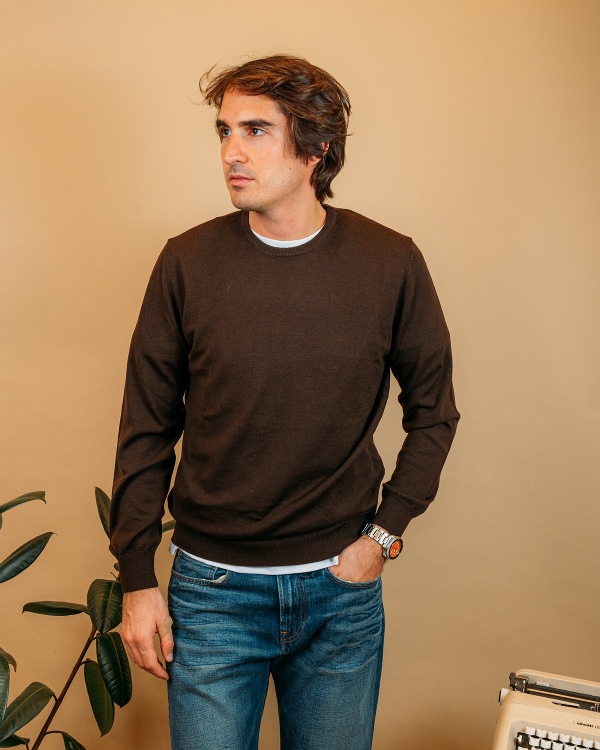 Maglia Lana Merinos Moro 1869000 220 Gaffi 