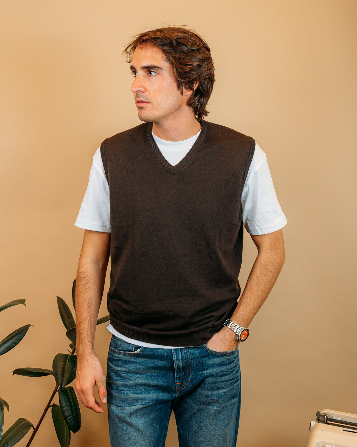 Gilet a V Moro 1869008 220 Gaffi 
