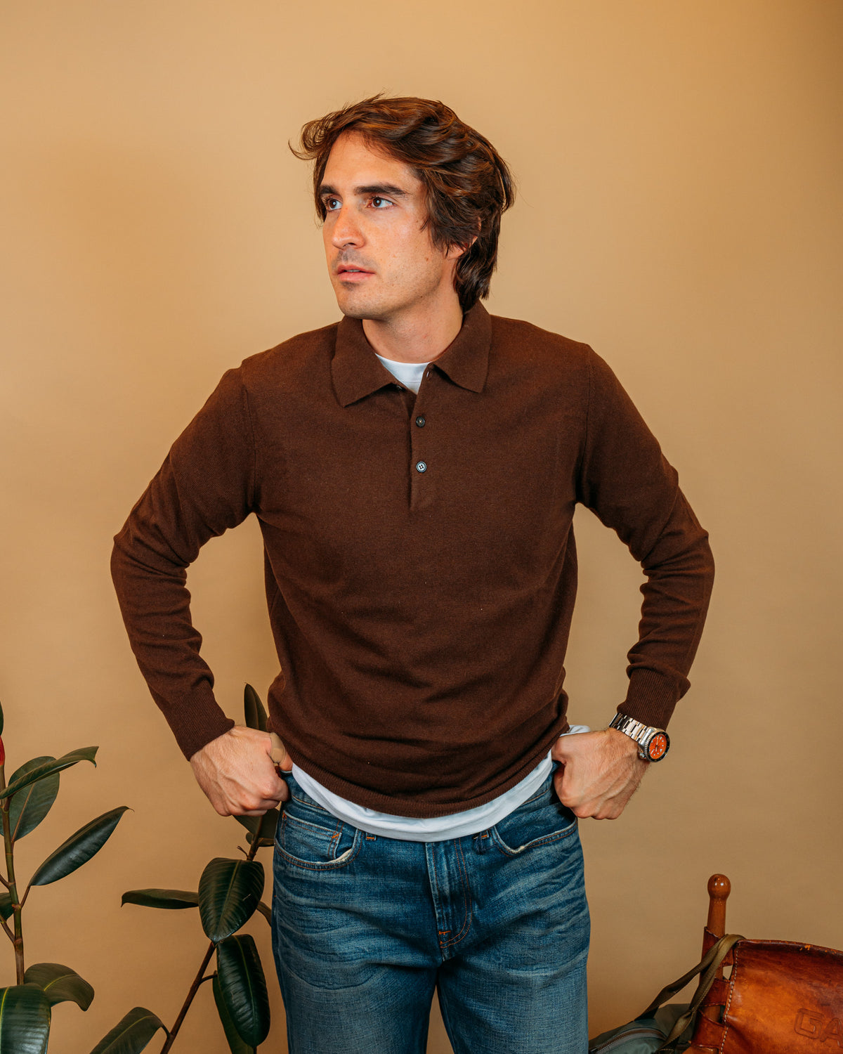 Polo Bottoni Bruciato 1869102 211 Gaffi 
