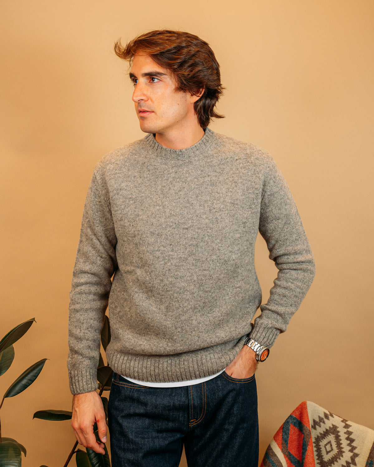Maglia Shetland Sabbia 58001 002155 Gaffi 